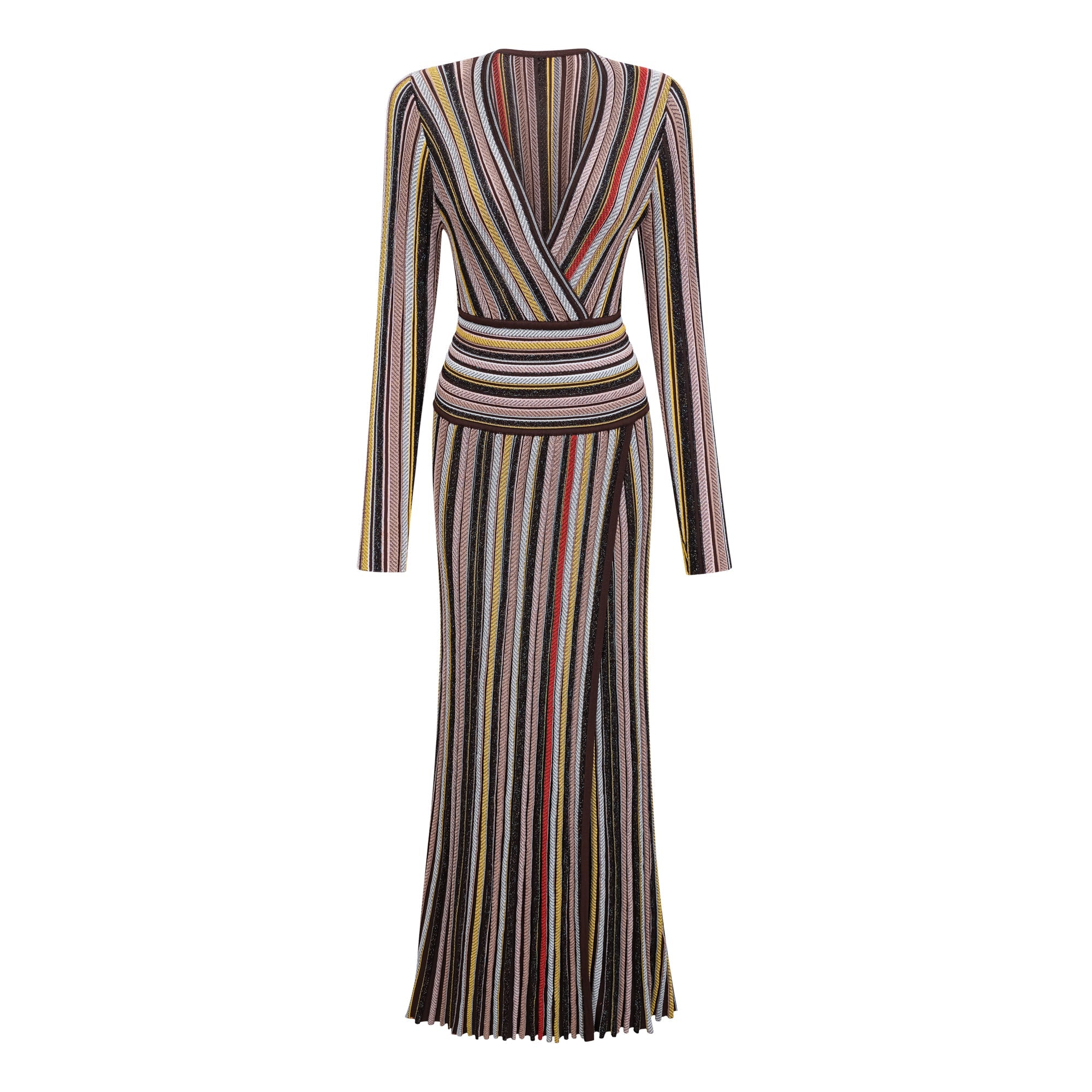 Phoebe Brown Vertical Stripe Knit Midi Dress (Final Sale-US Only)