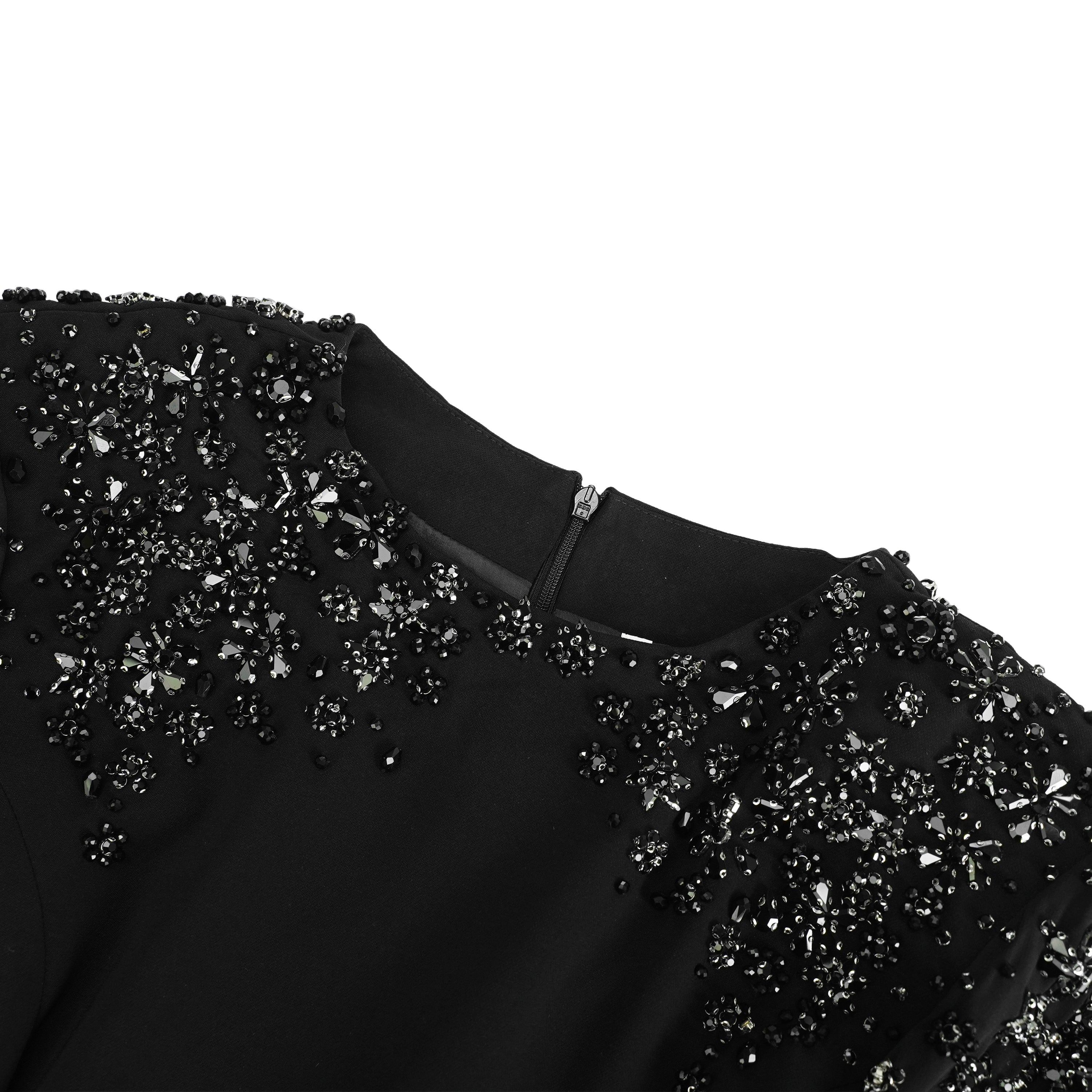 Yseult Black Embellished Maxi Gown (Final Sale-US Only)