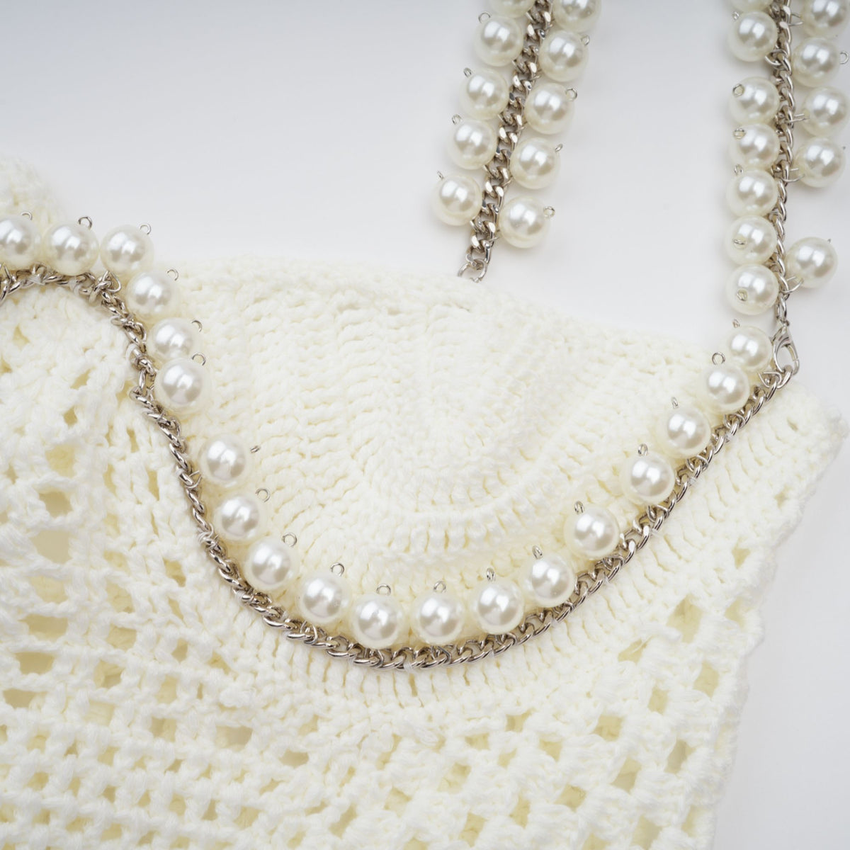 Prunelle Crochet Knit Two-Piece Top and Skirt Set