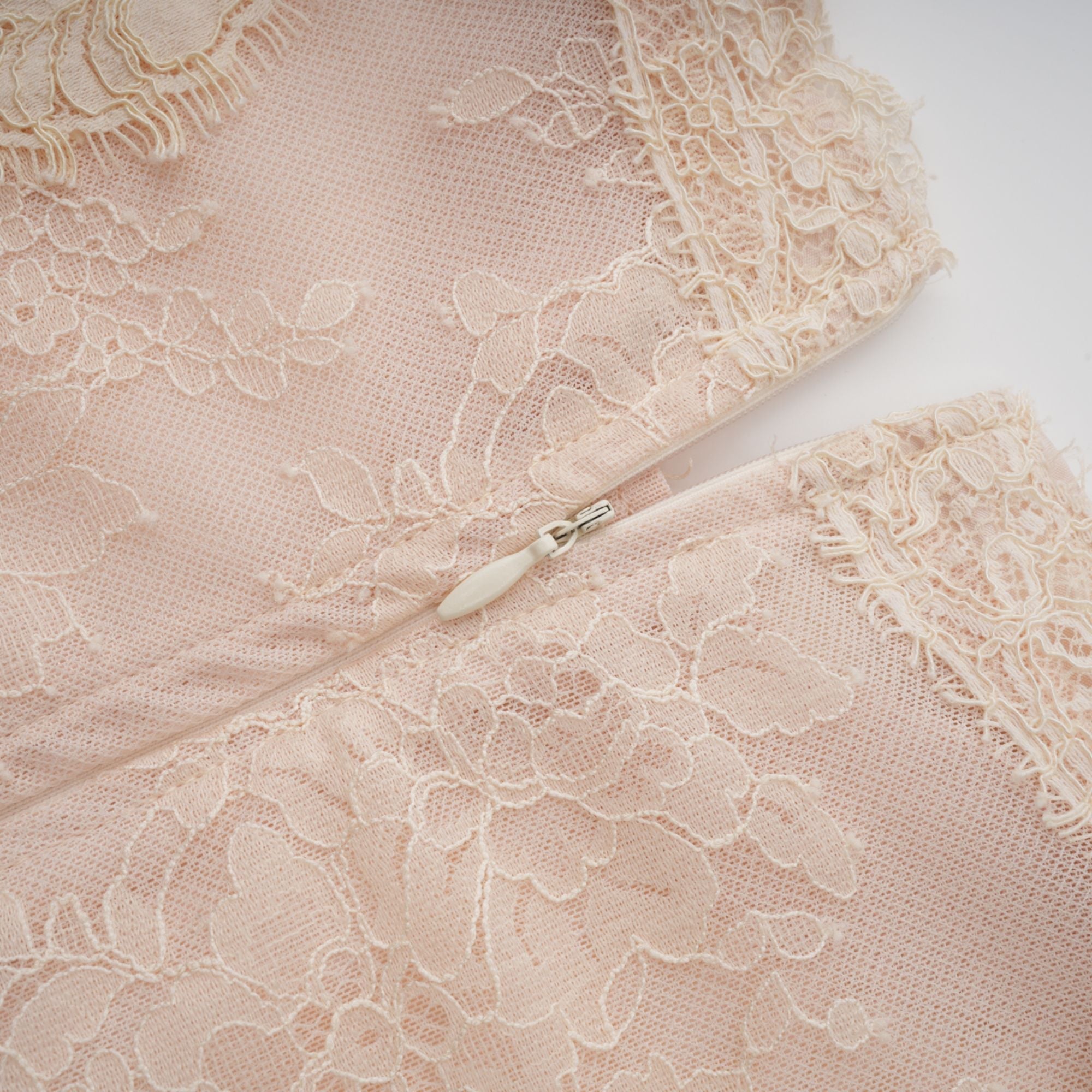 Éliane polka-dot lace-embroidered midi dress