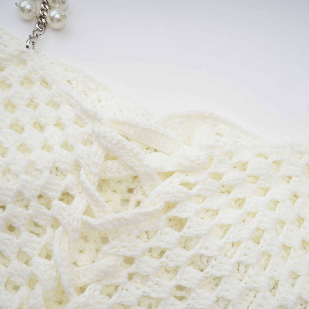 Prunelle Crochet Knit Two-Piece Top and Skirt Set