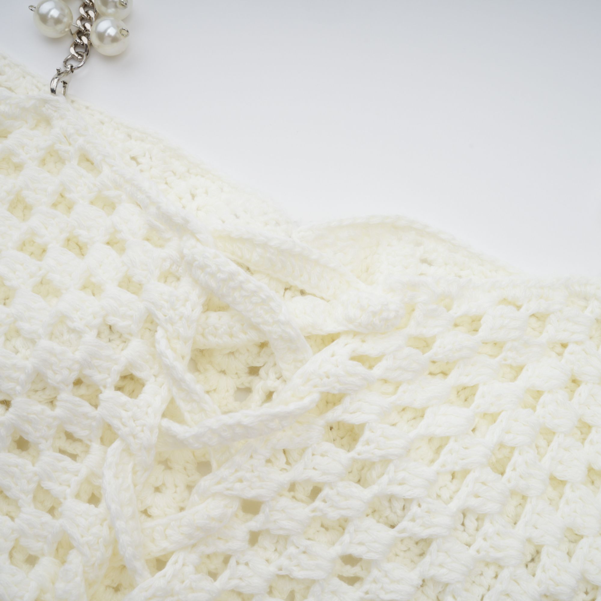 Prunelle Crochet Knit Two-Piece Top and Skirt Set (Final Sale)