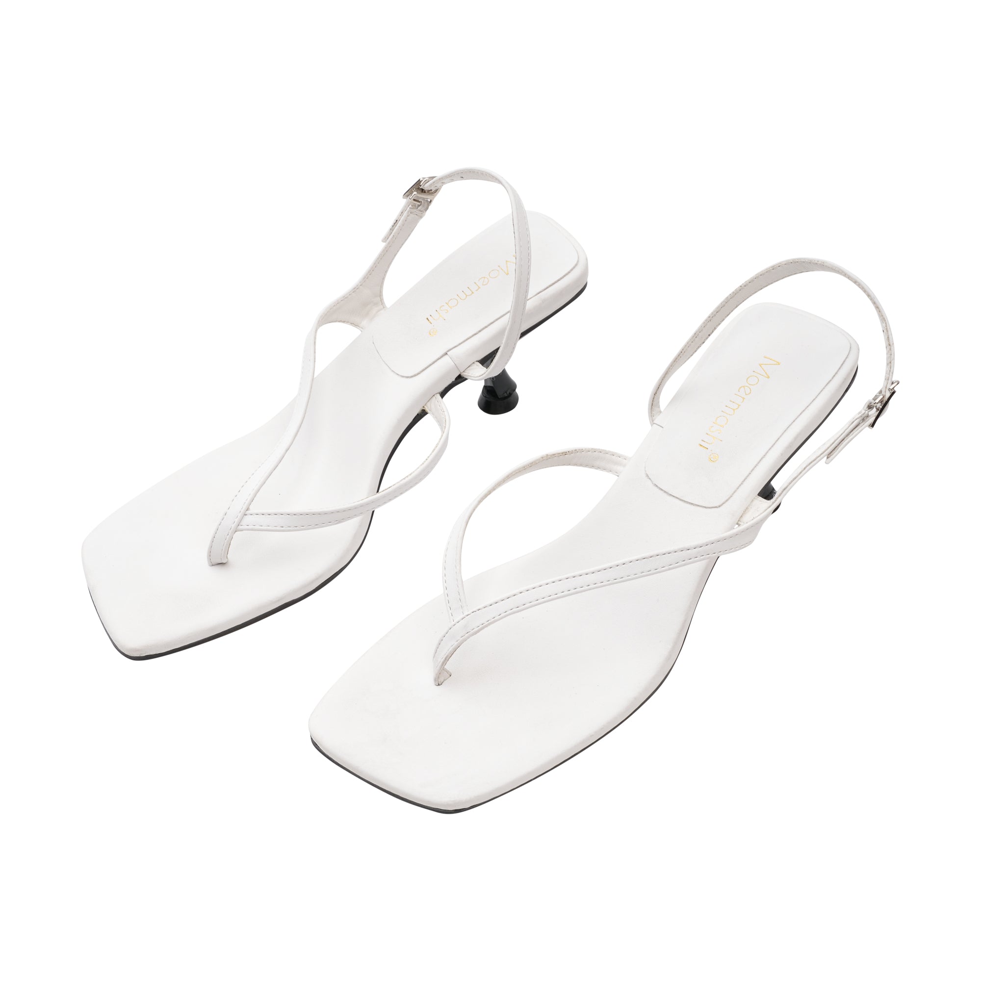 Catriona thong leather sandals - White