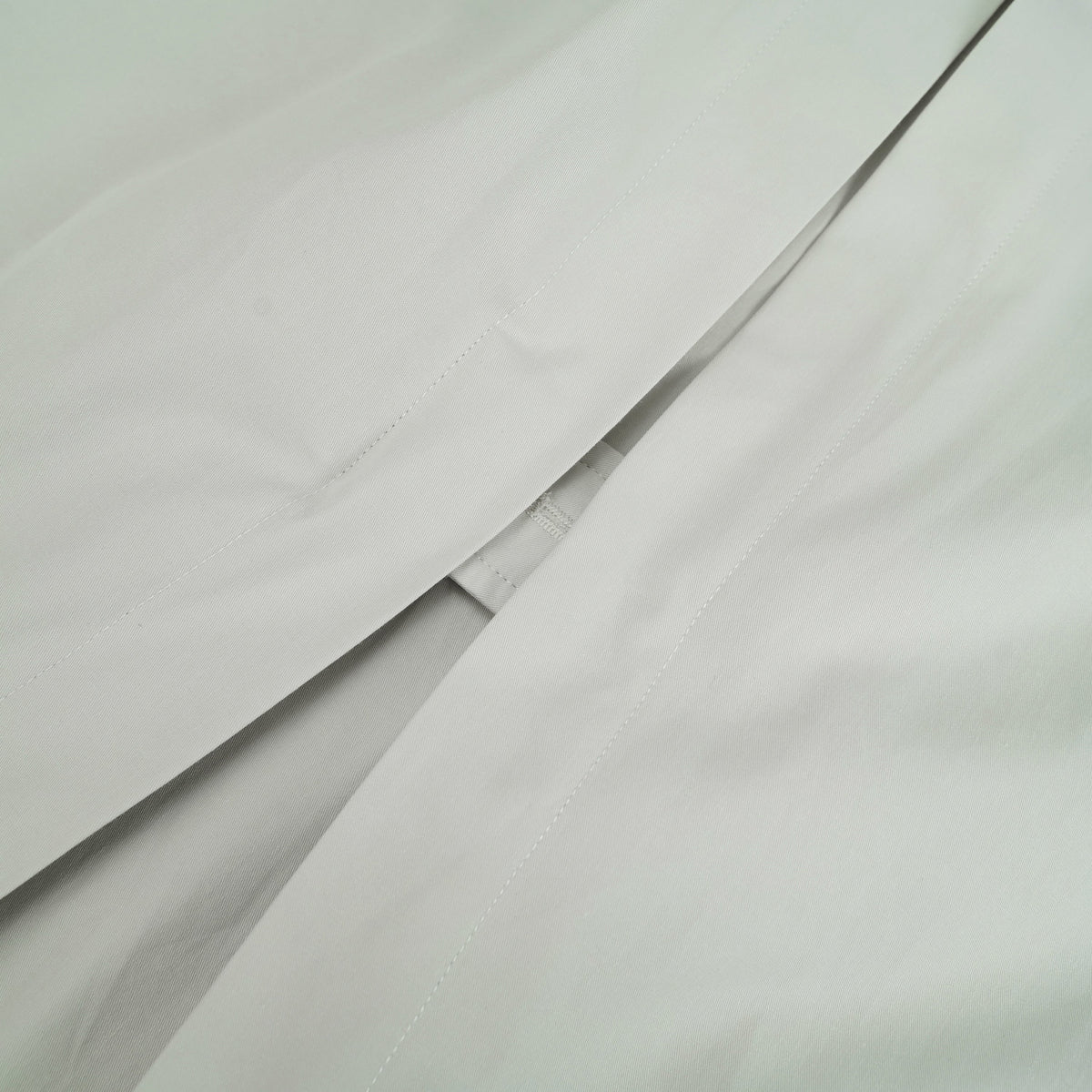 Bruyère White Double-Breasted Long Trench Coat