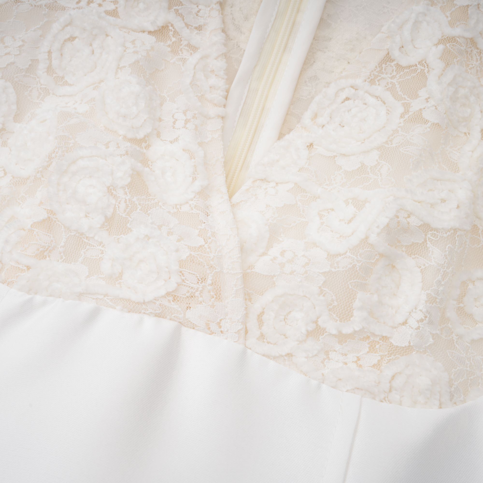 Oona White Floral Lace Pencil Midi Dress (Final Sale-US Only)