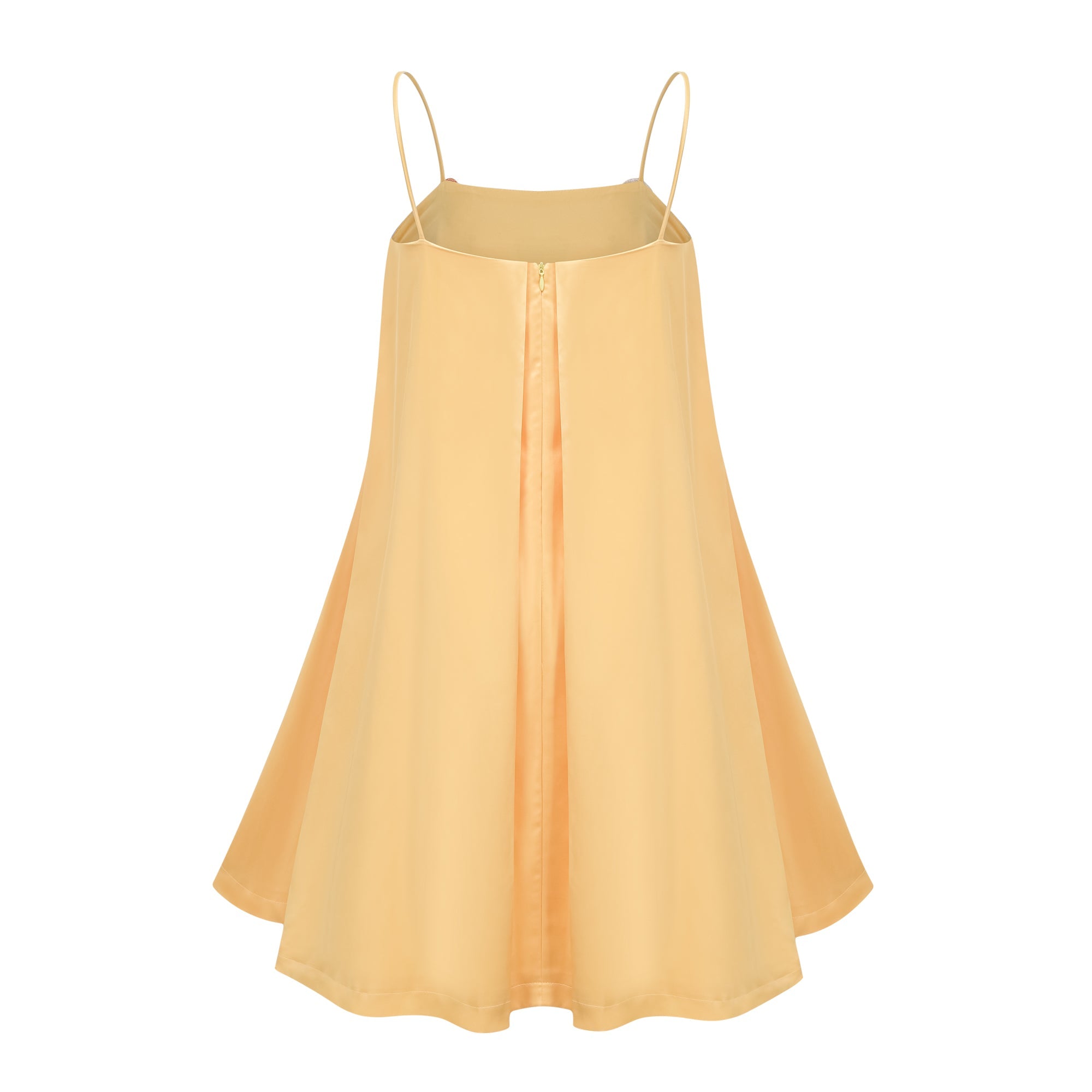 Avril Yellow Floral Embroidered Mini Dress (Final Sale-US Only)