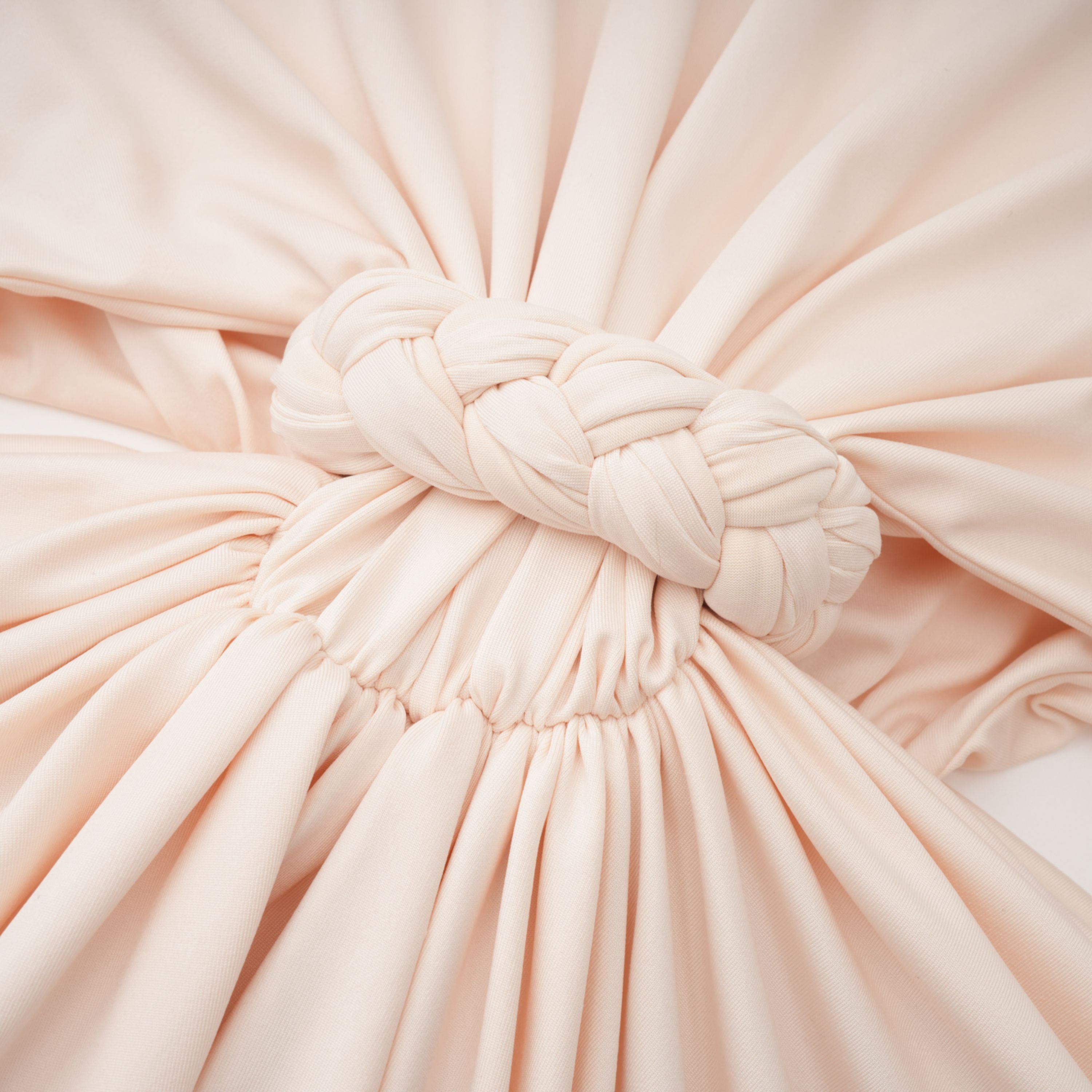 Joaquín Neutral Braid Detail Ruched Dress Maxi (Final Sale-US Only)