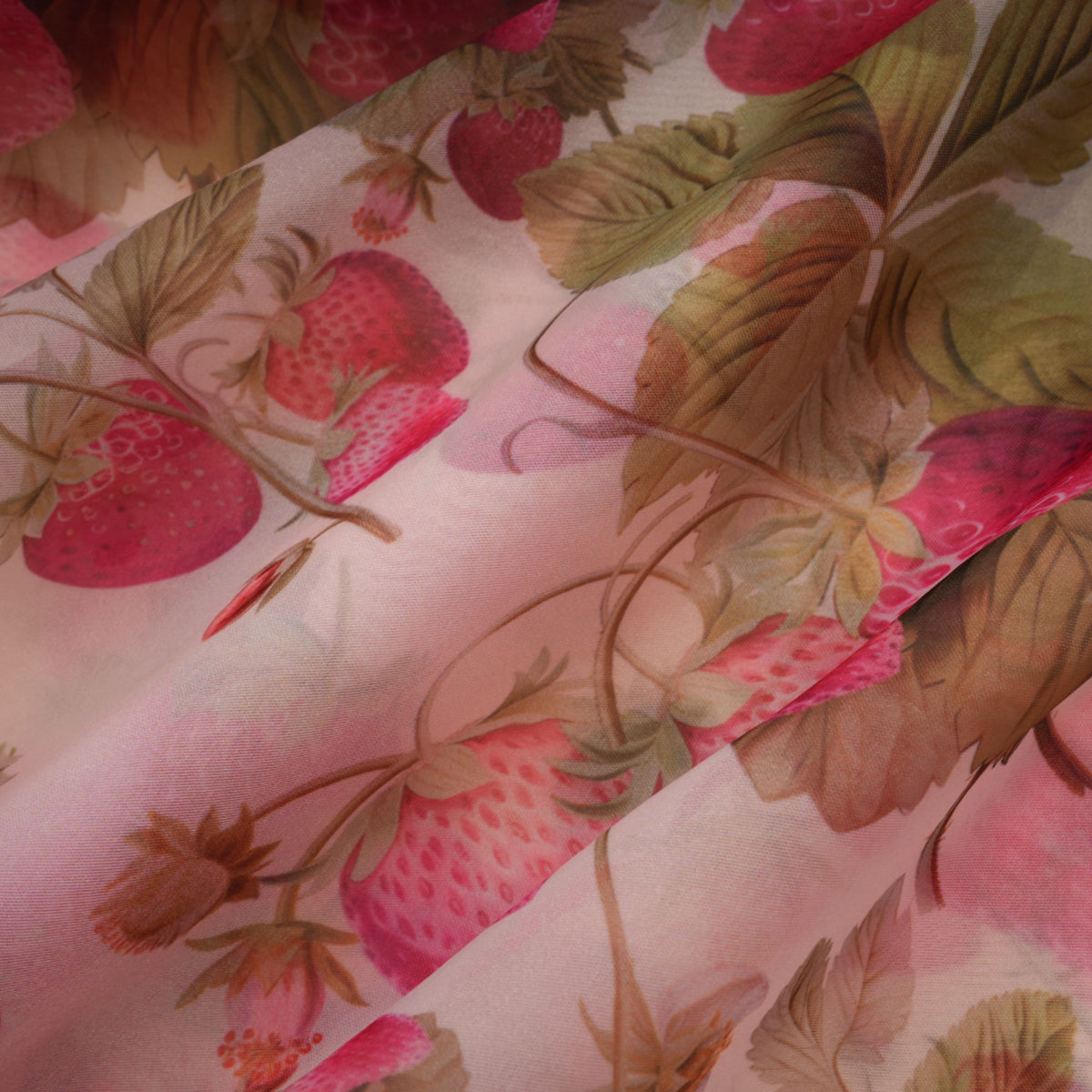 Angèle strawberry-print tiered mini dress