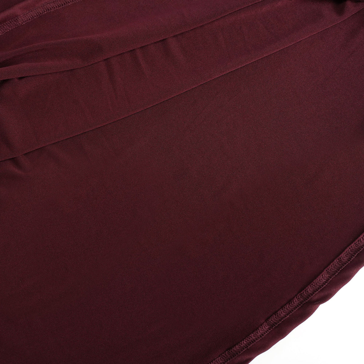 Amandine Burgundy Halterneck Gathered Maxi Dress