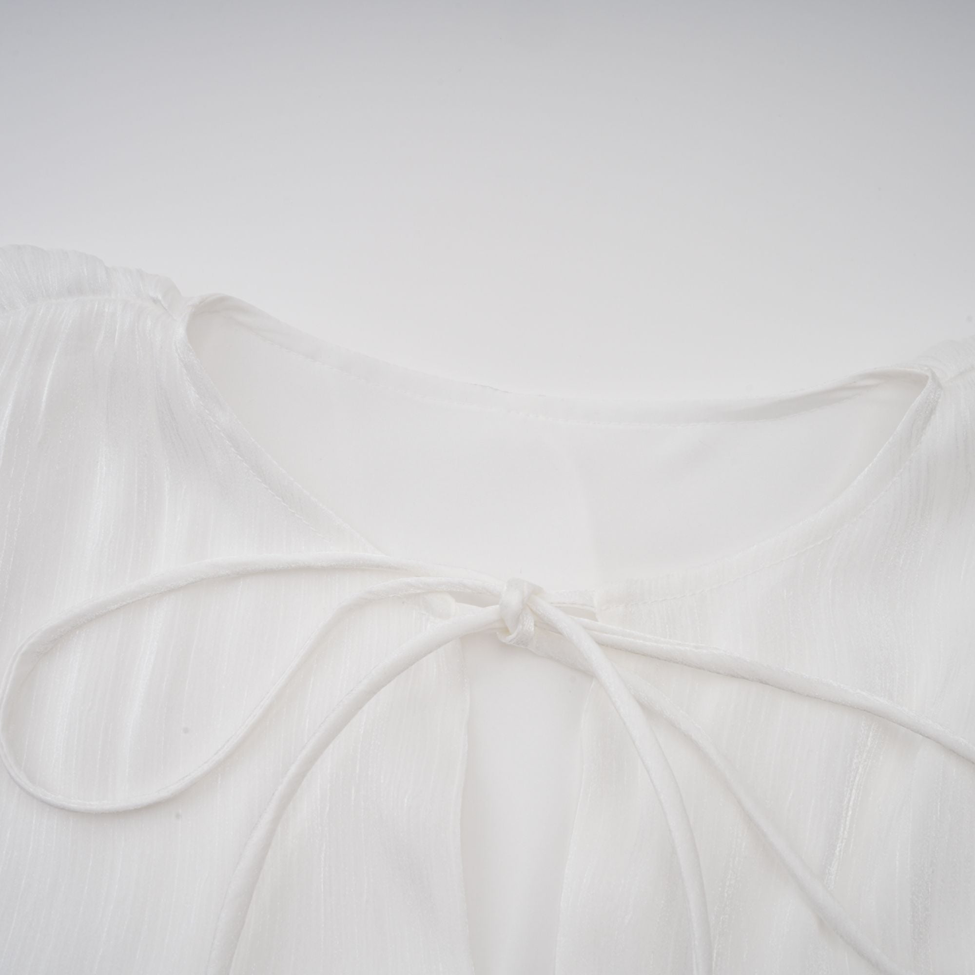 Mahault white pleated glitter-effect mini dress (Final Sale-US Only)