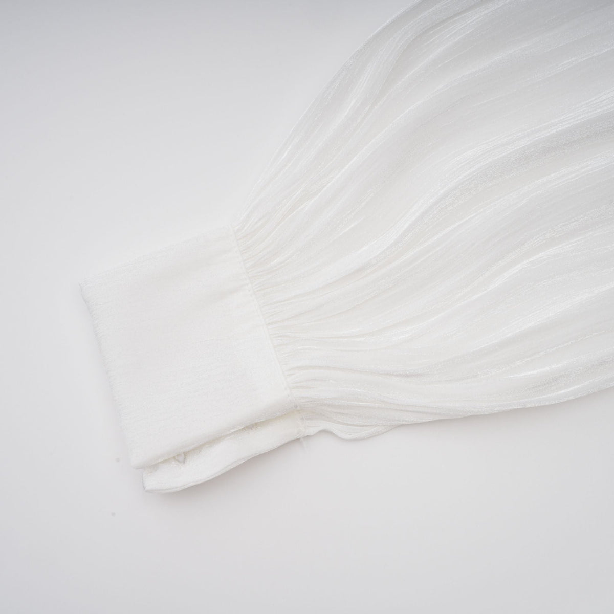 Mahault white pleated glitter-effect mini dress (Final Sale-US Only)
