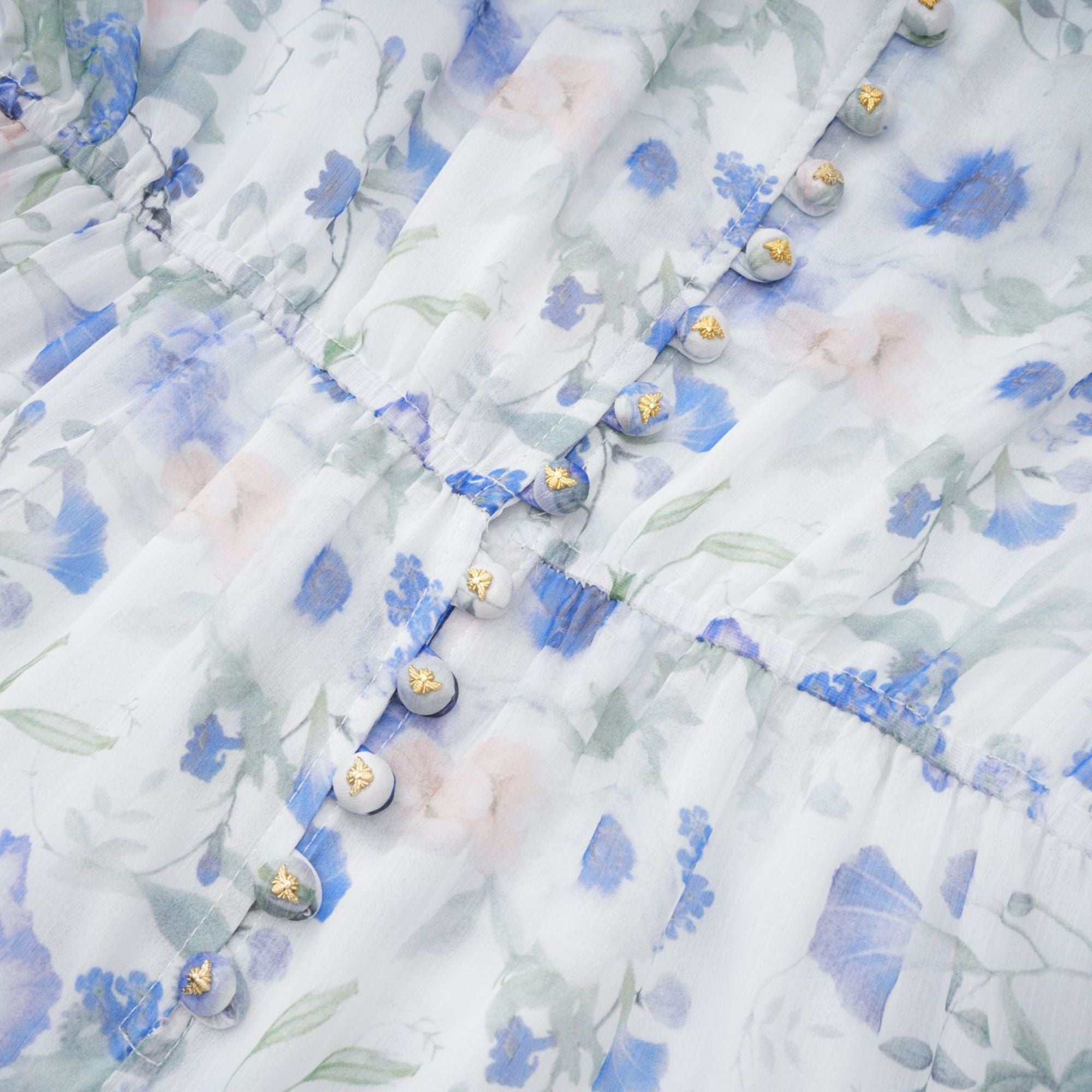 Isabeau white floral-print mini dress (US Only)