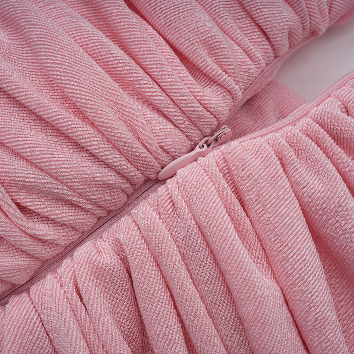 Moderne Pink Shawl Panel Ruched Maxi Dress (Final Sale-US Only)