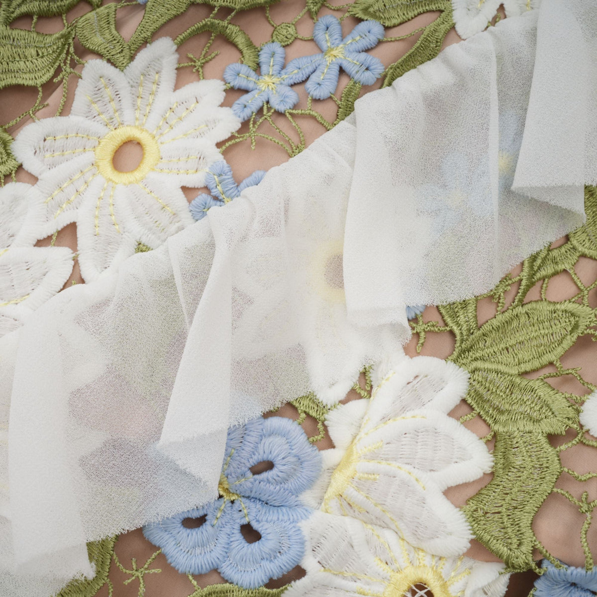Clémence floral embroidered midi dress (Final Sale)