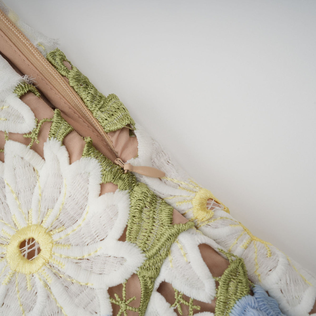 Clémence floral embroidered midi dress