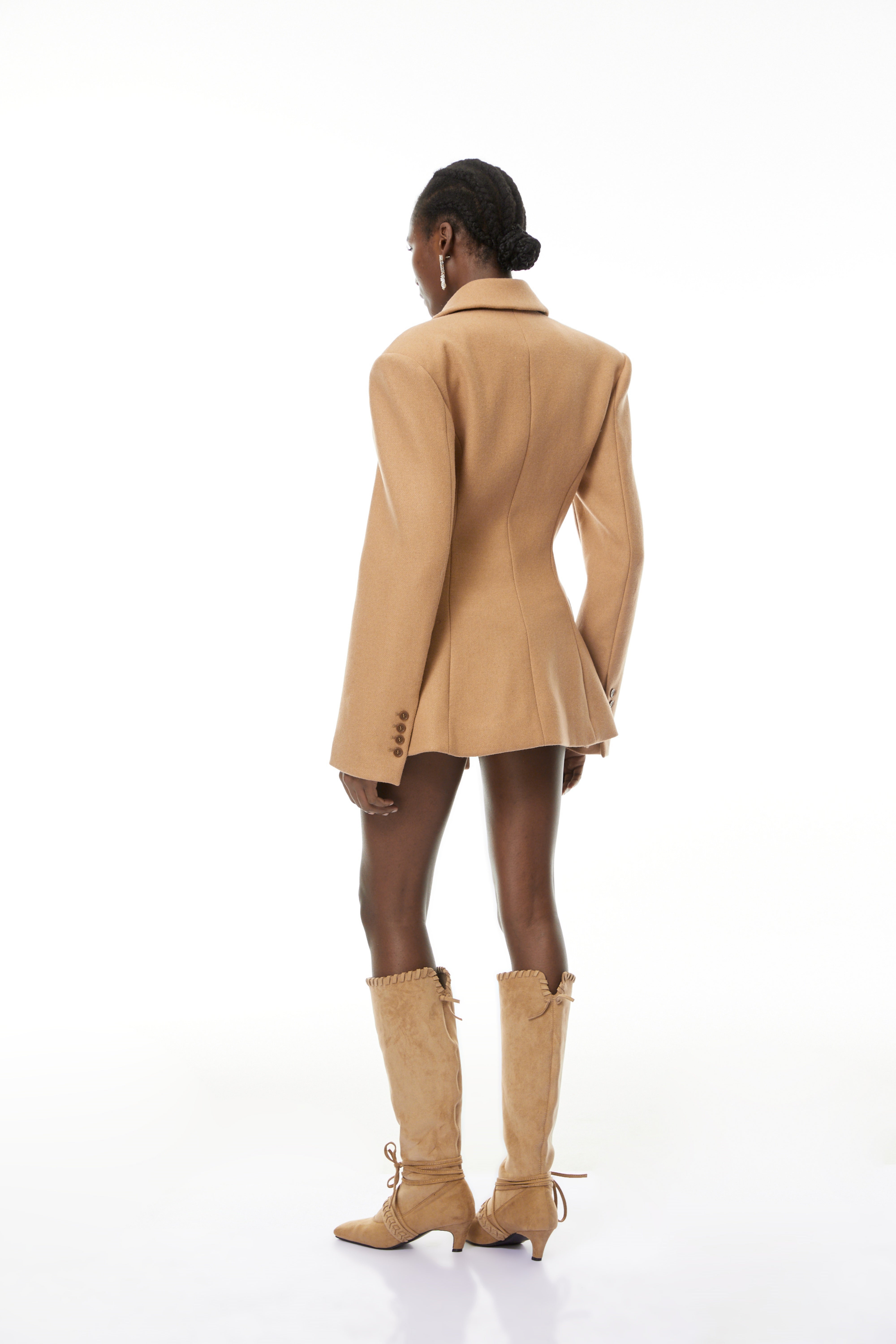 Dorina Khaki Double Breasted Blazer (Final Sale)