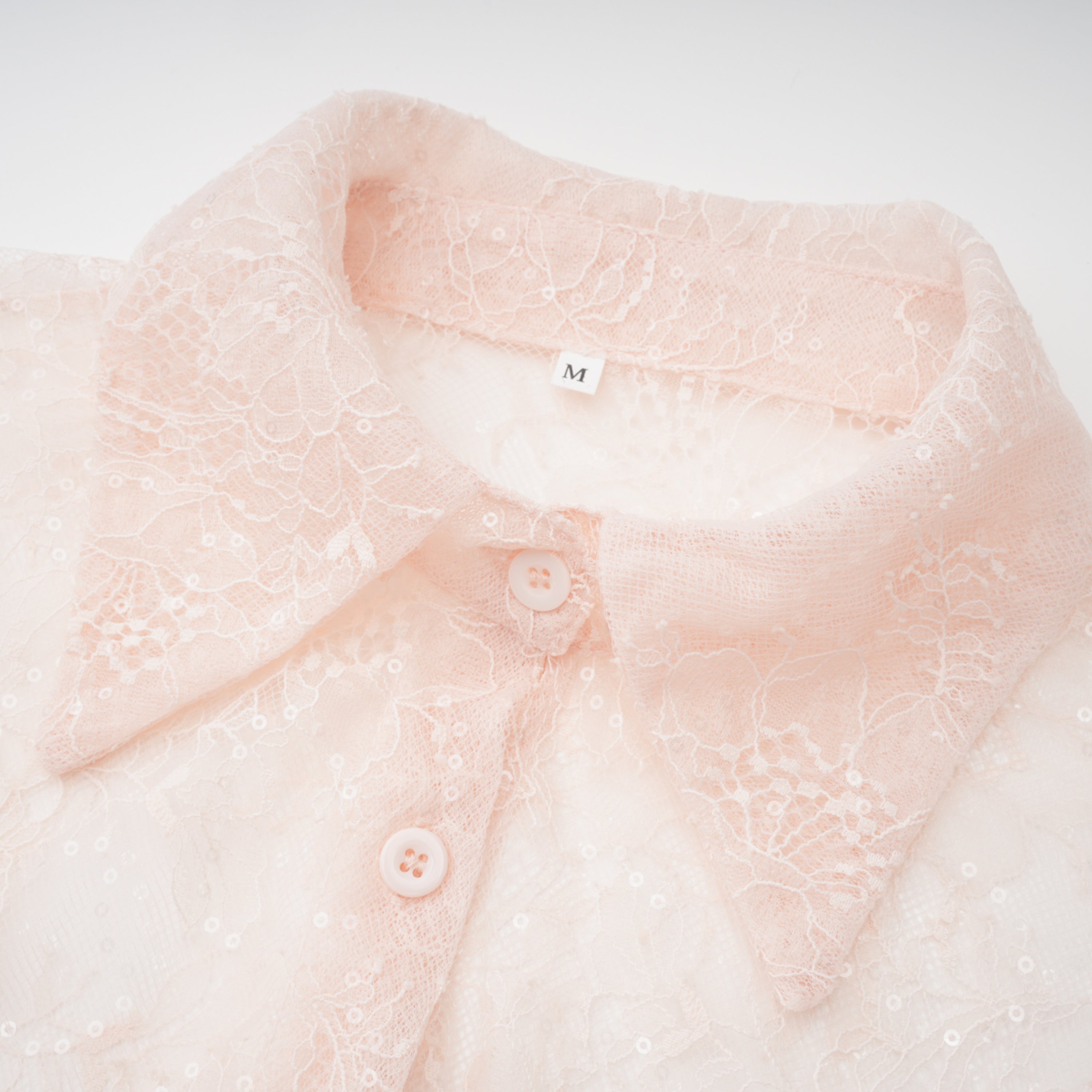 Fadila Pink Semi-Sheer Blouse & Dress Set
