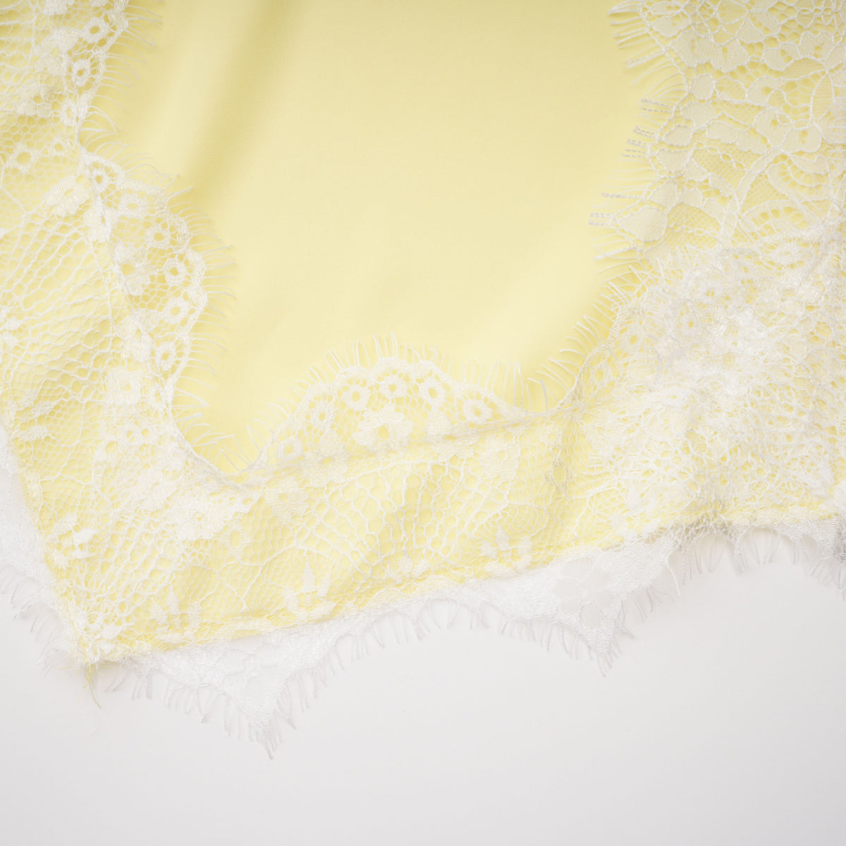 Fiamma Yellow Gathered Lace Panel Maxi Dress