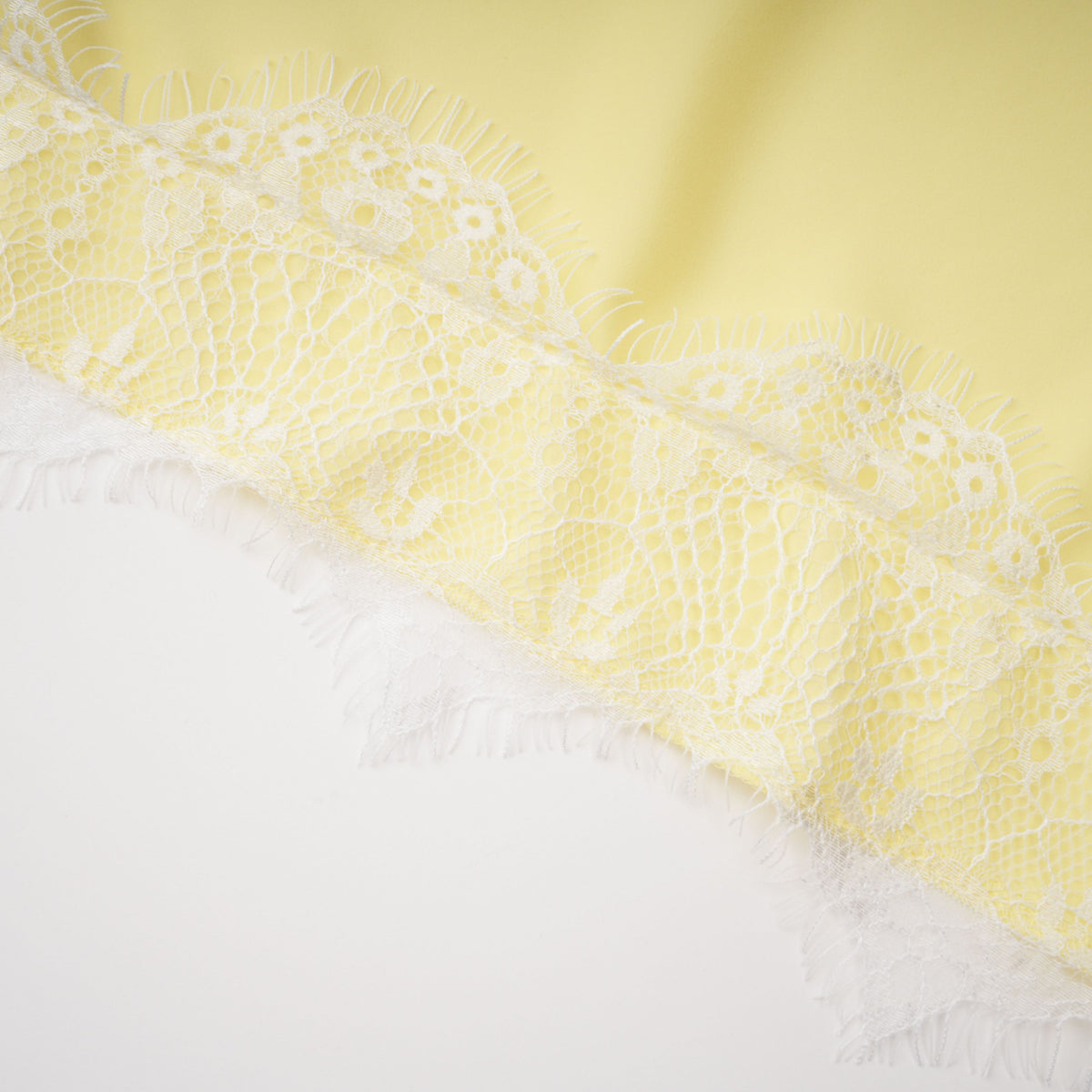 Fiamma Yellow Gathered Lace Panel Maxi Dress