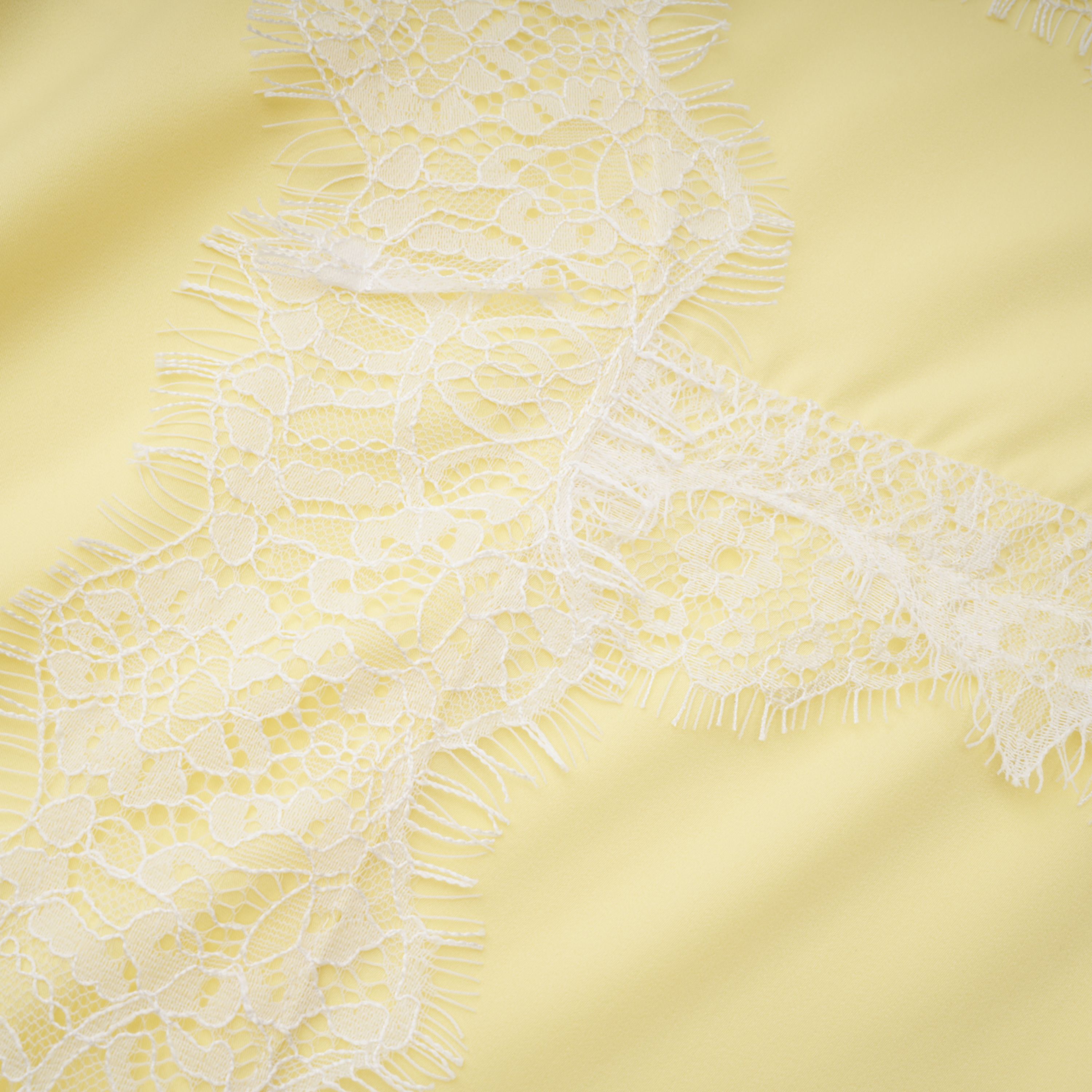 Fiamma Yellow Gathered Lace Panel Maxi Dress (Final Sale-US Only)