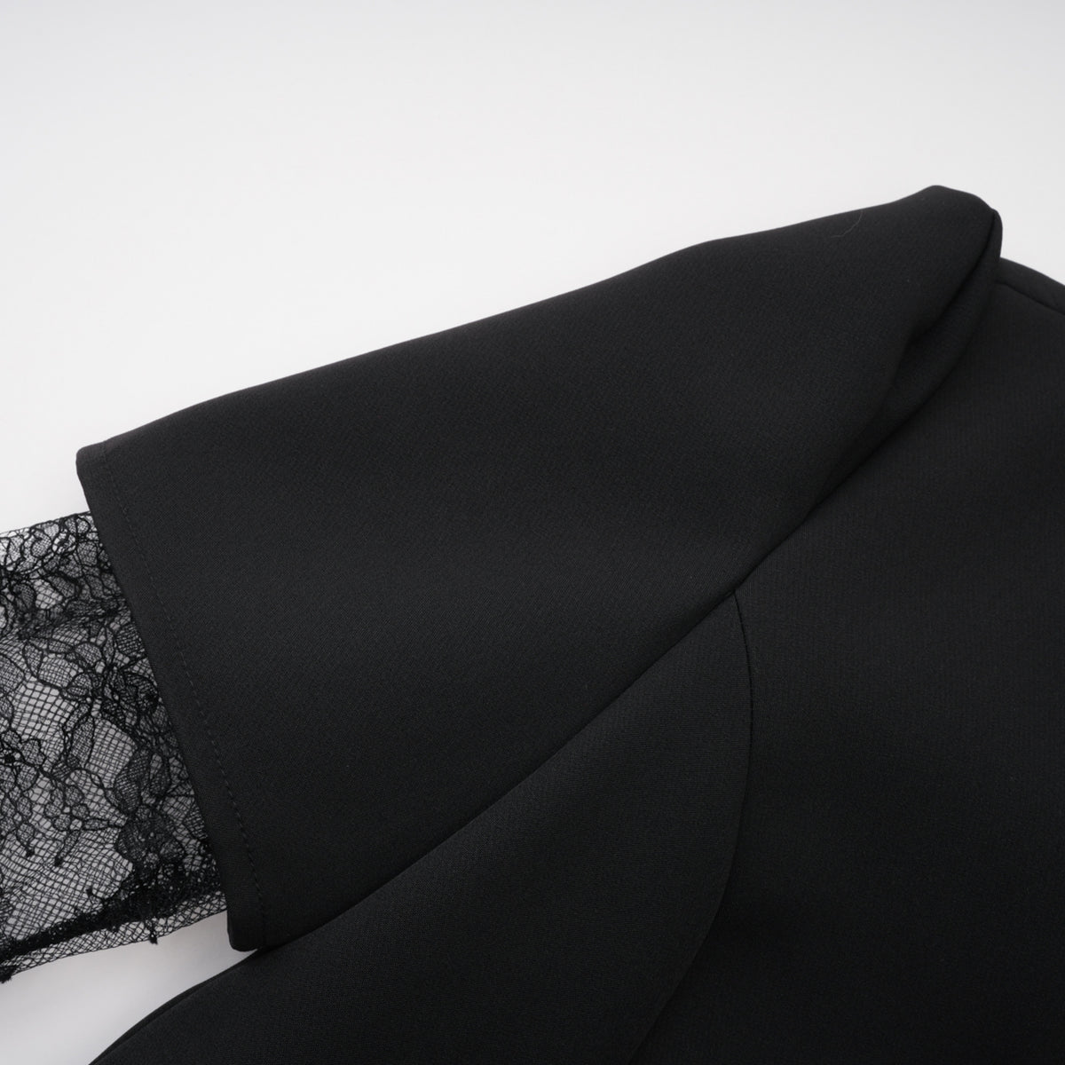florbela black lace panel blazer & trouser set