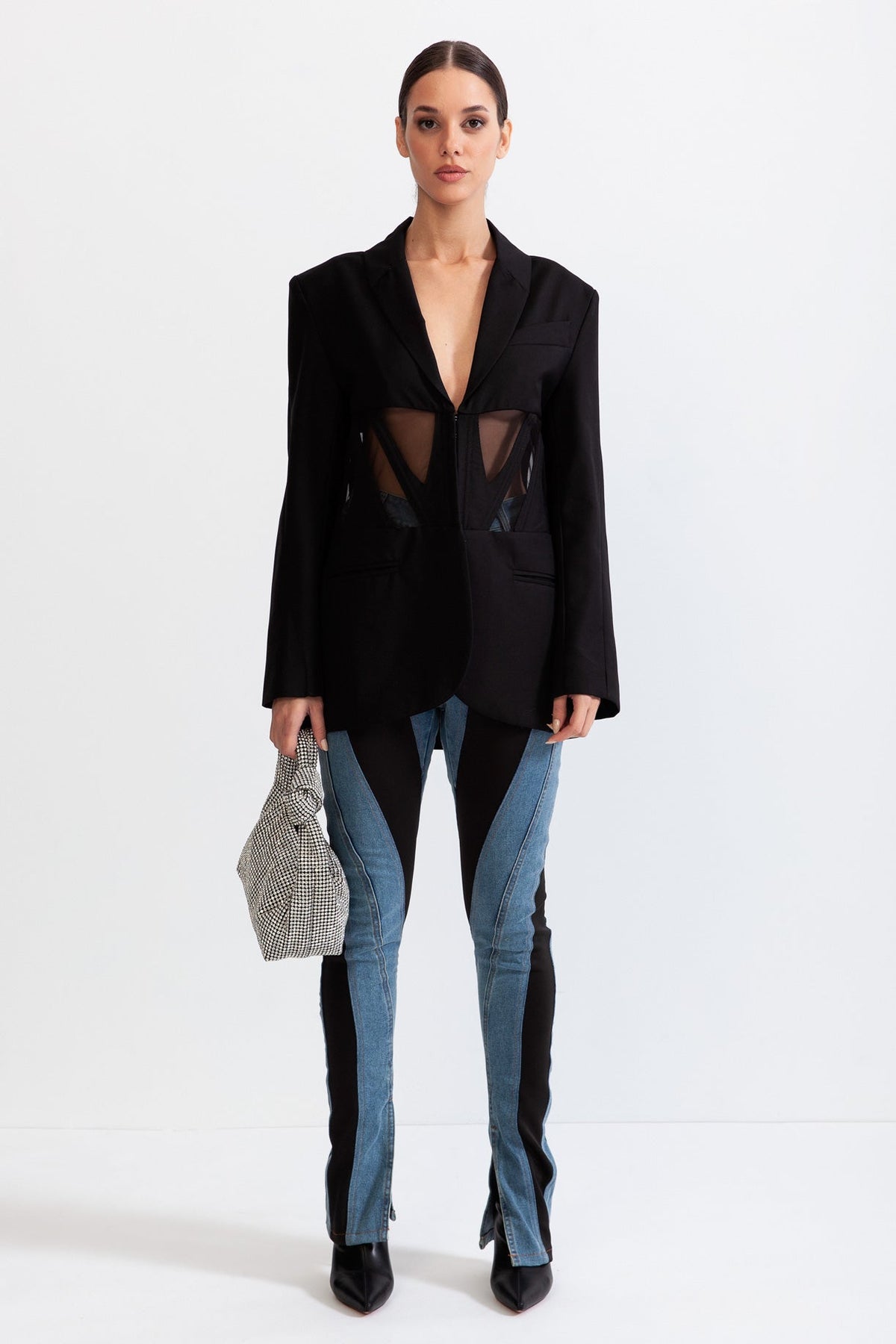 Corset Blazer - Black