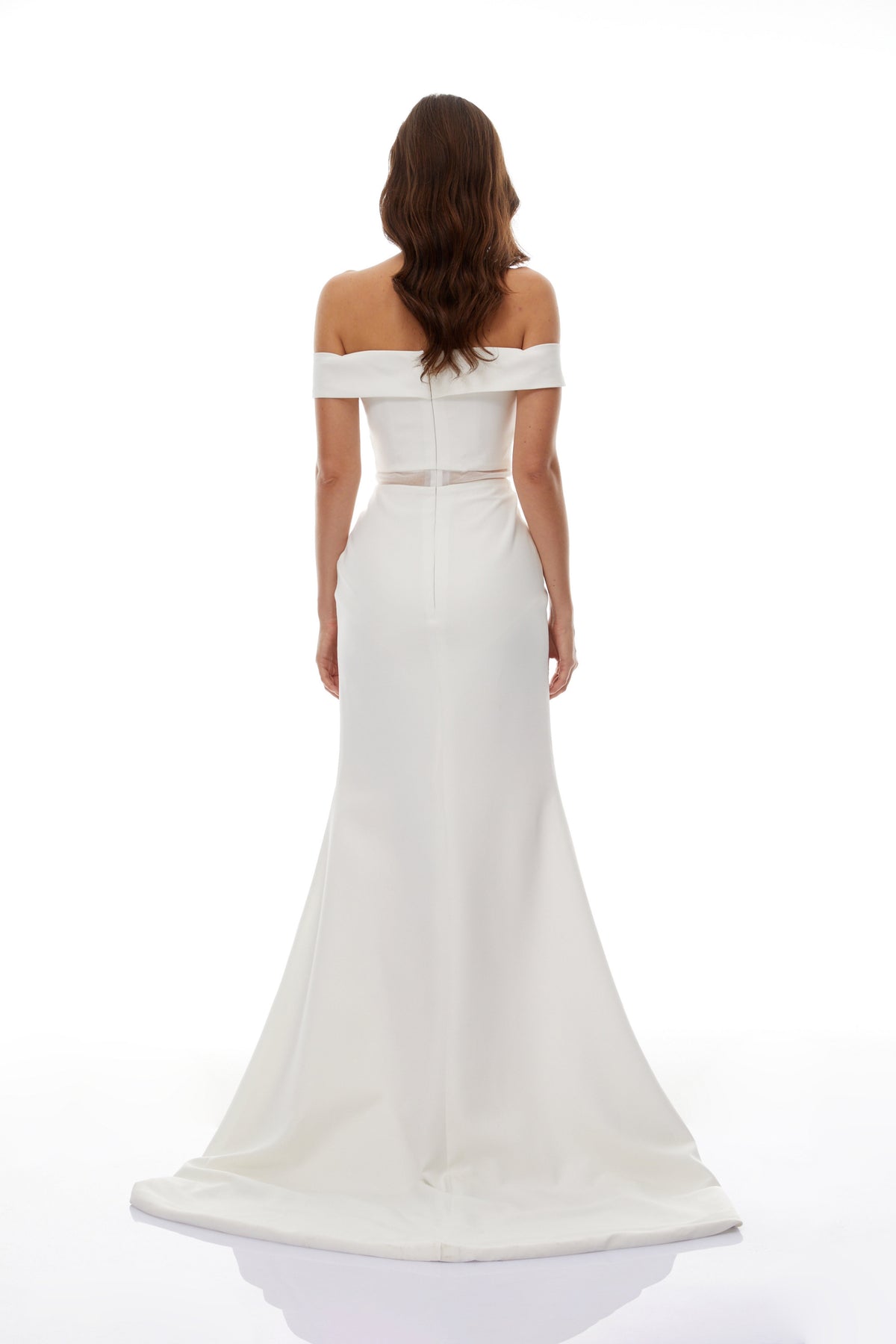 Ingrid White Off Shoulder Mermaid Maxi Dress (Final Sale-US Only)