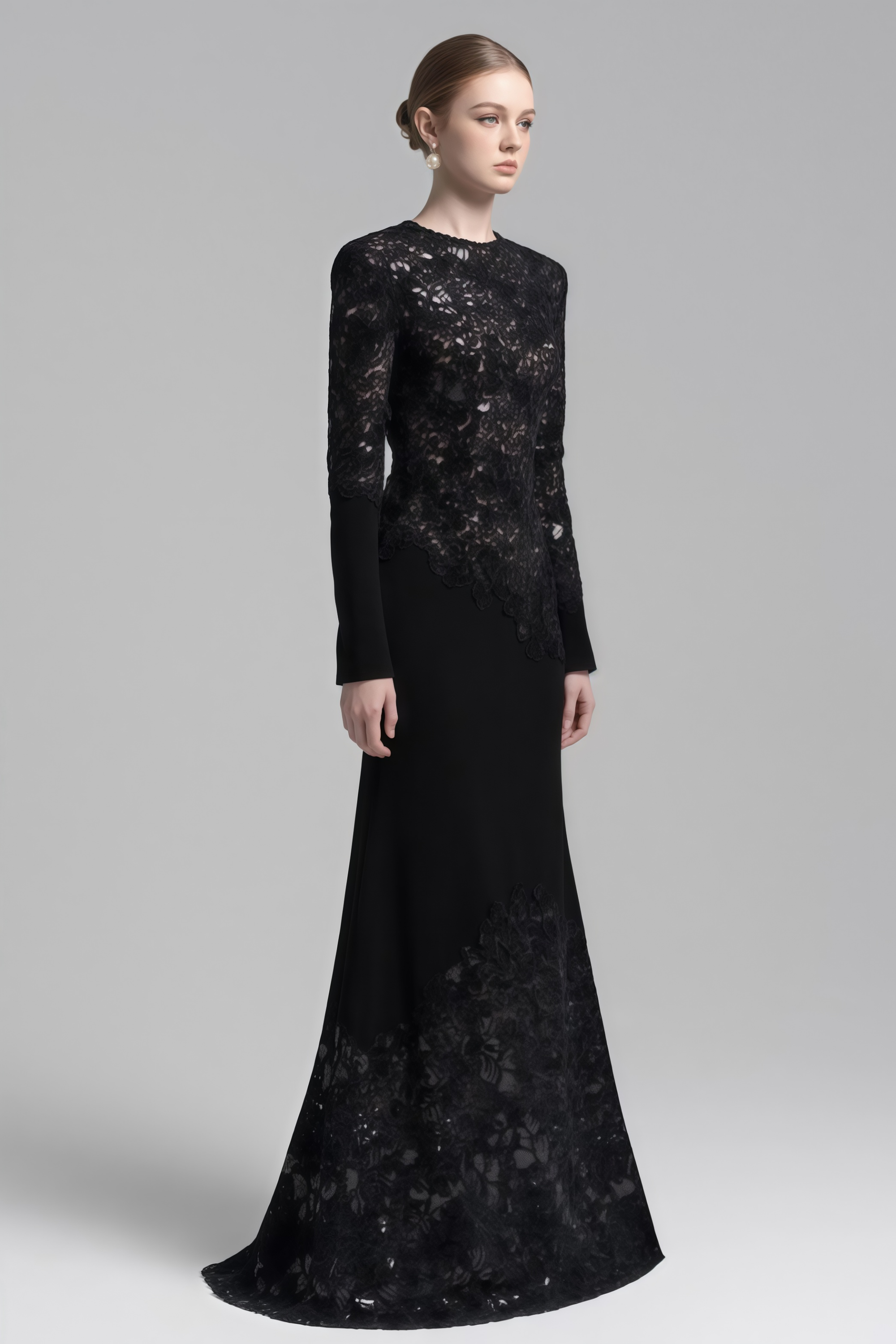 Mathilde Black Embroidered Maxi Dress (Final Sale-US Only)