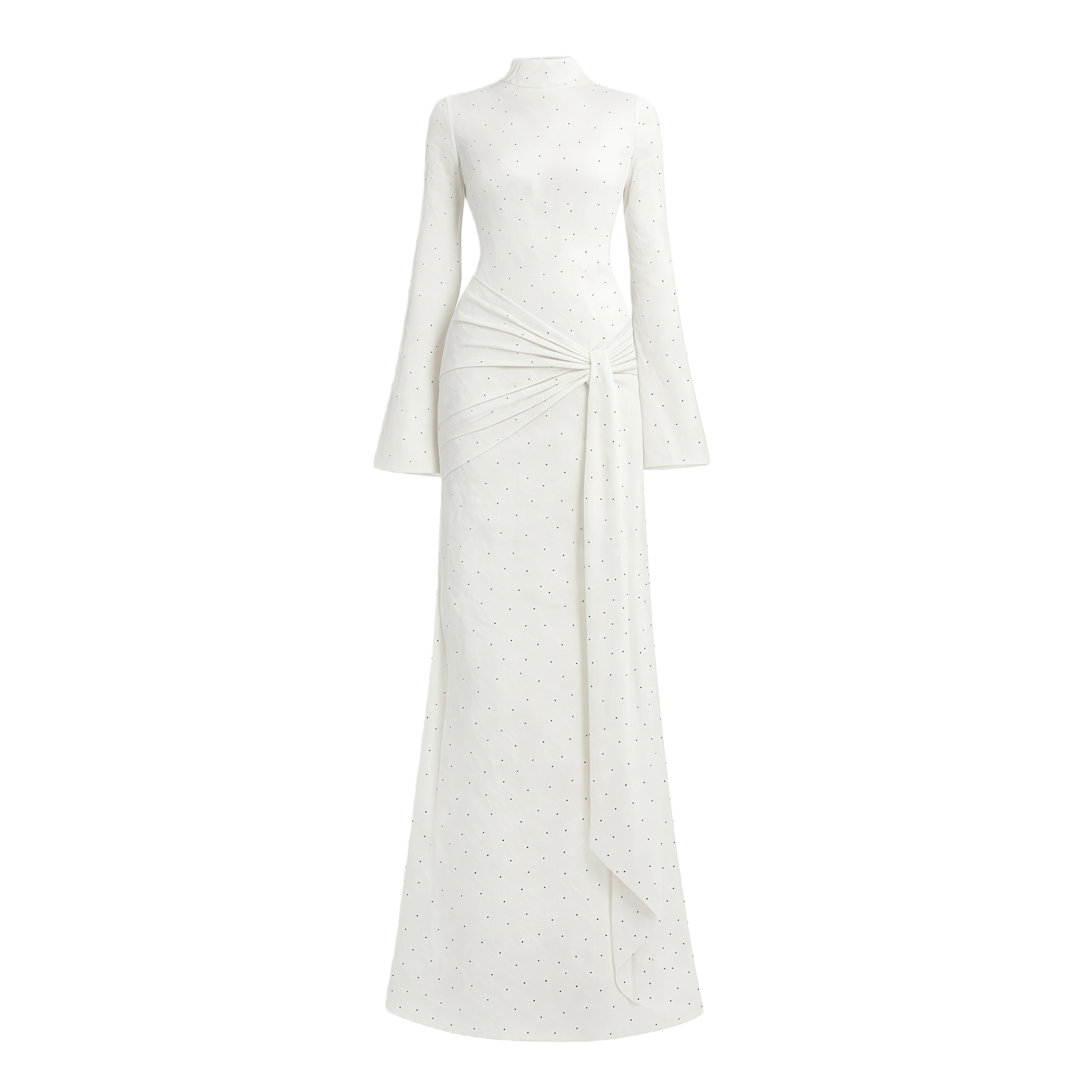 Kgothatso White Embellished Floral Sheer Maxi Dress