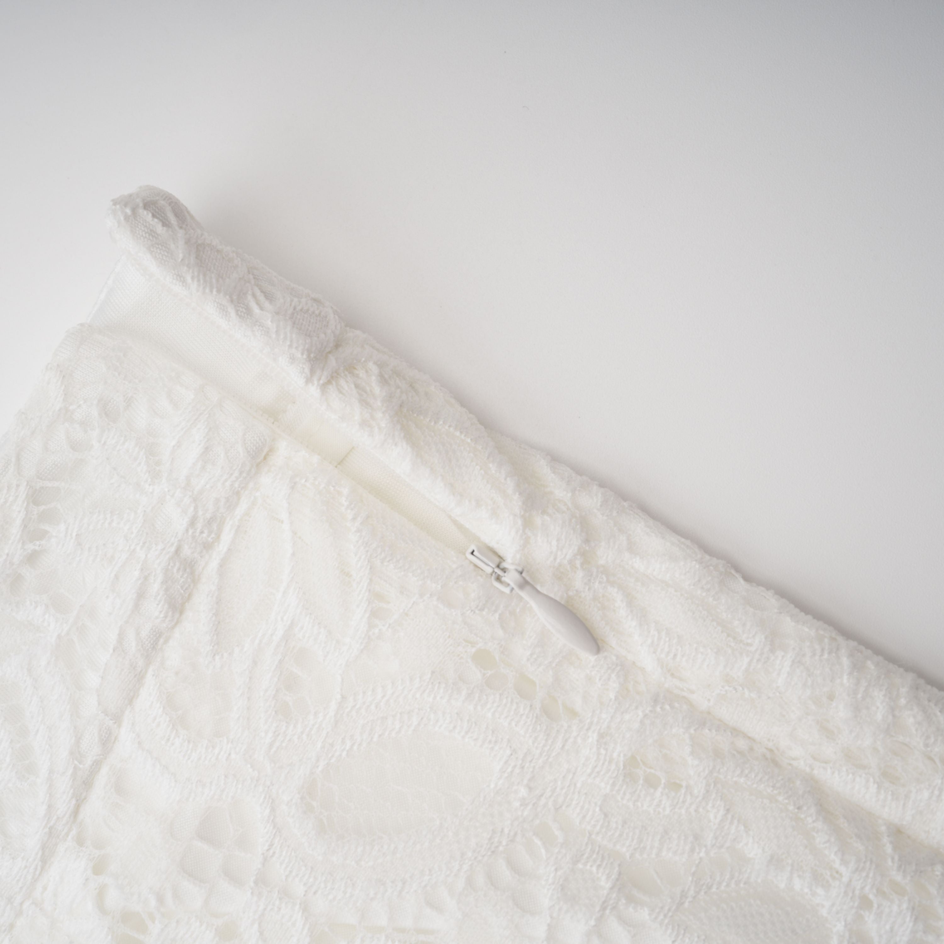 Loana White Floral Lace Top & Trousers Set