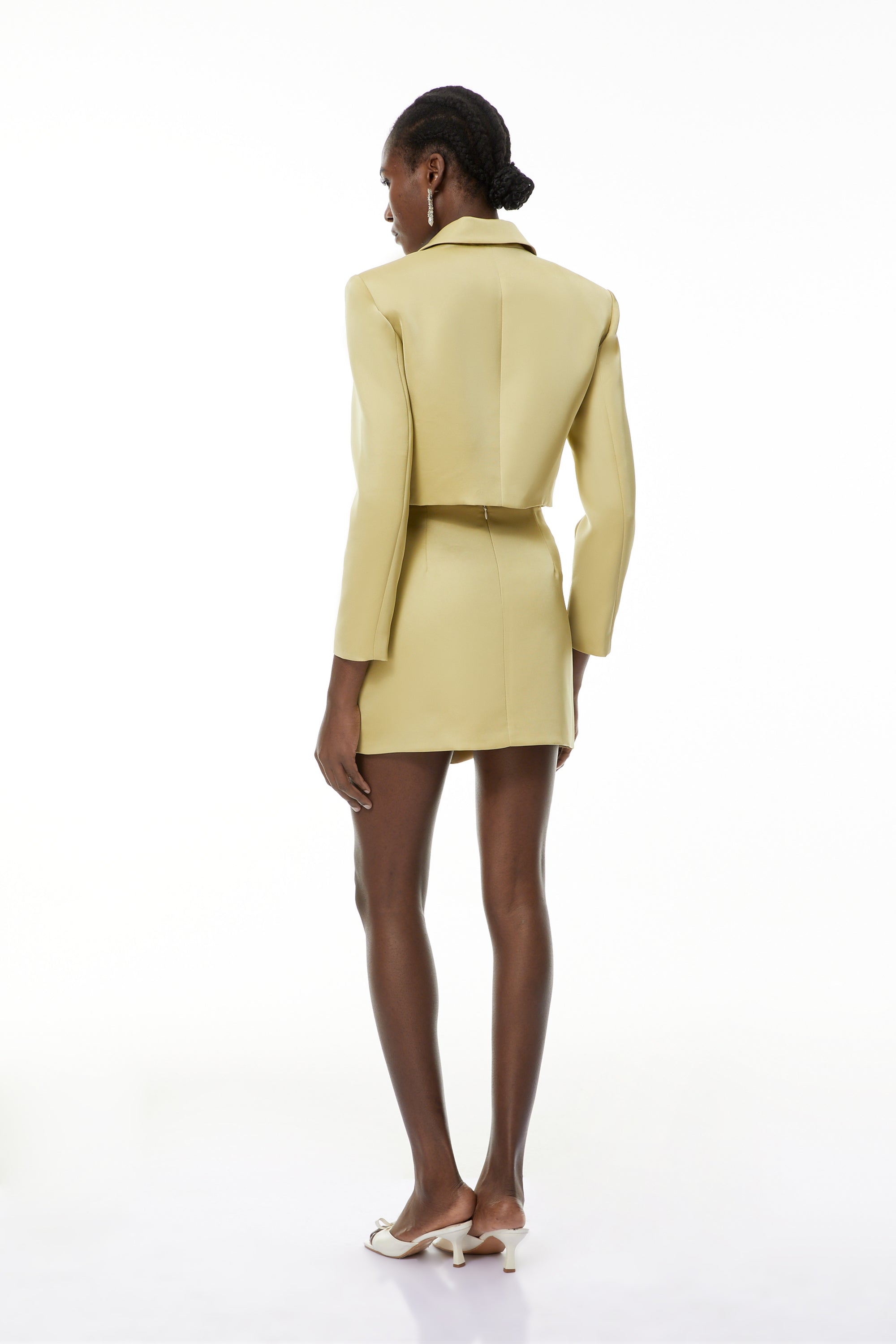 Lovisa Green Decroative Button Shirt & Skirt Set