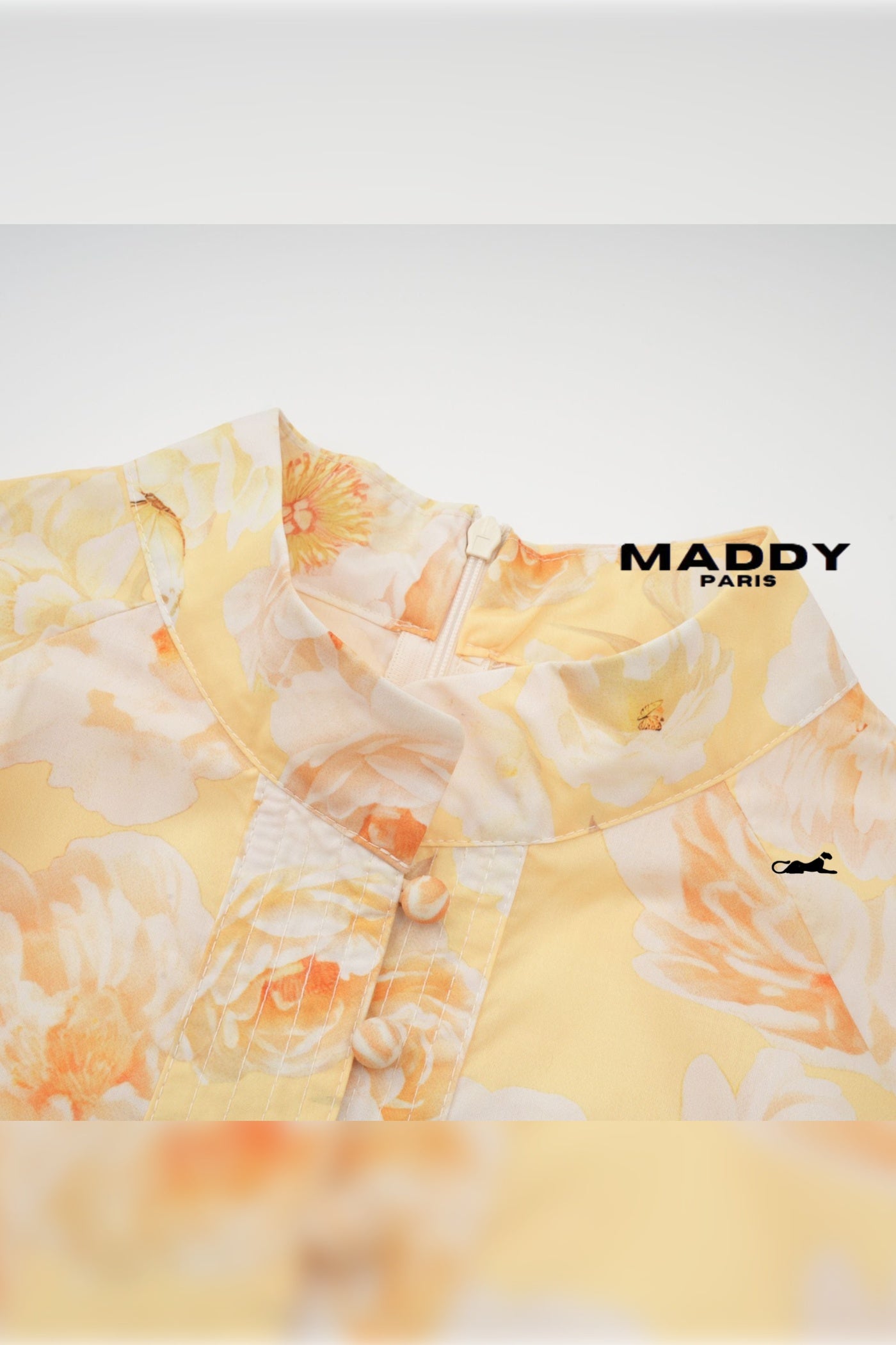 Pénélope floral-print belted mini dress S / Yellow