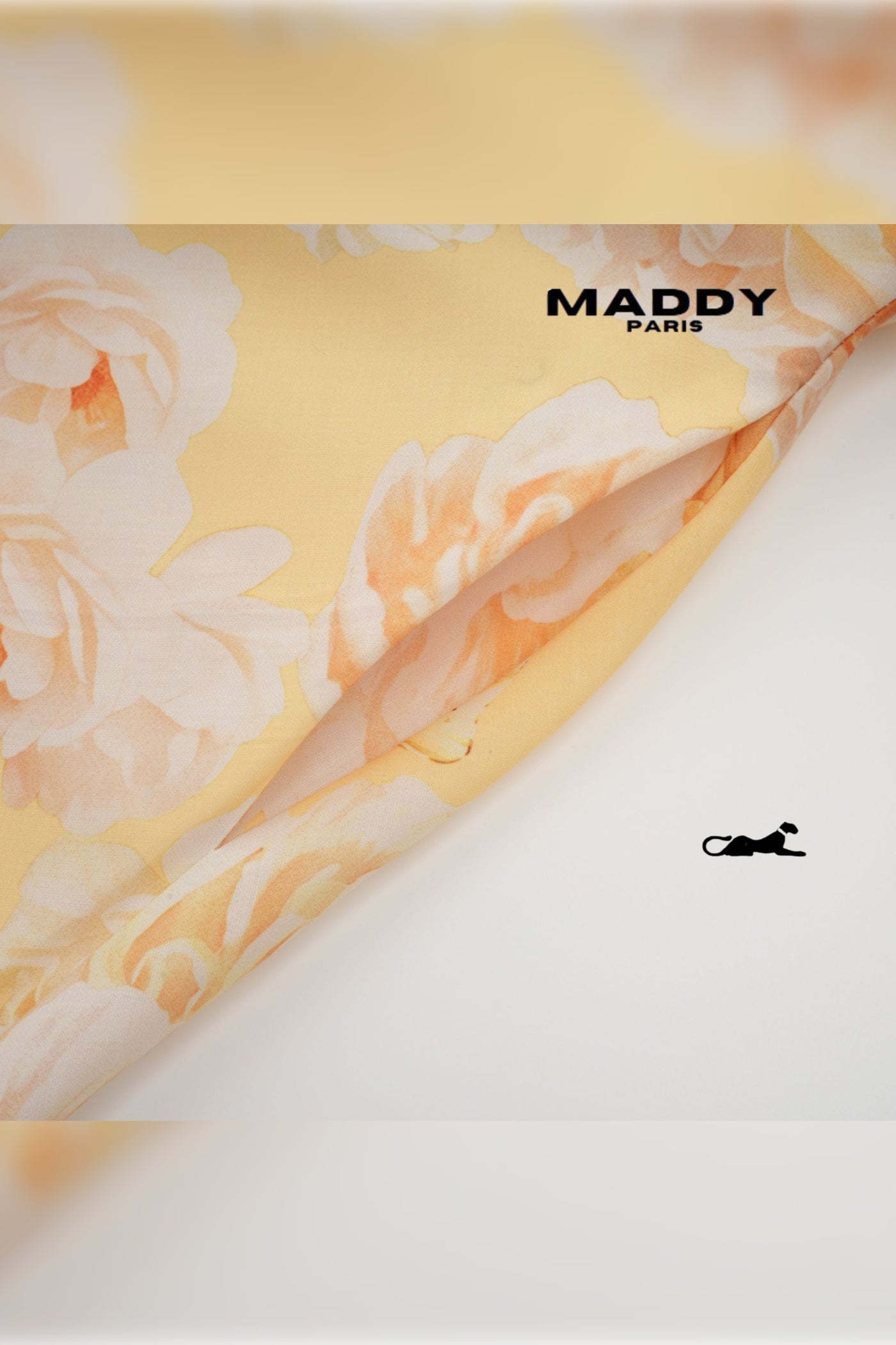 Pénélope floral-print belted mini dress S / Yellow