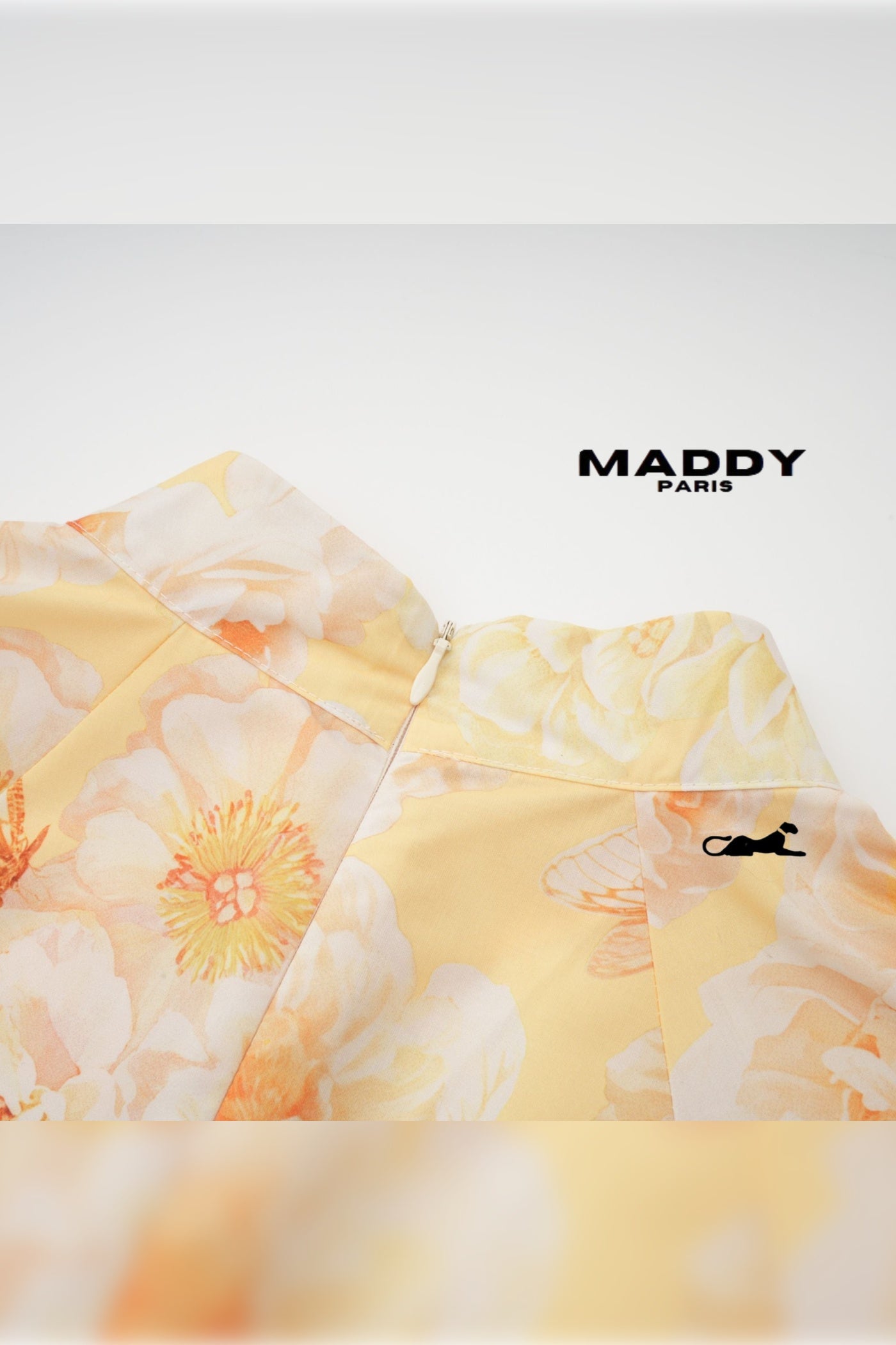 Pénélope floral-print belted mini dress S / Yellow