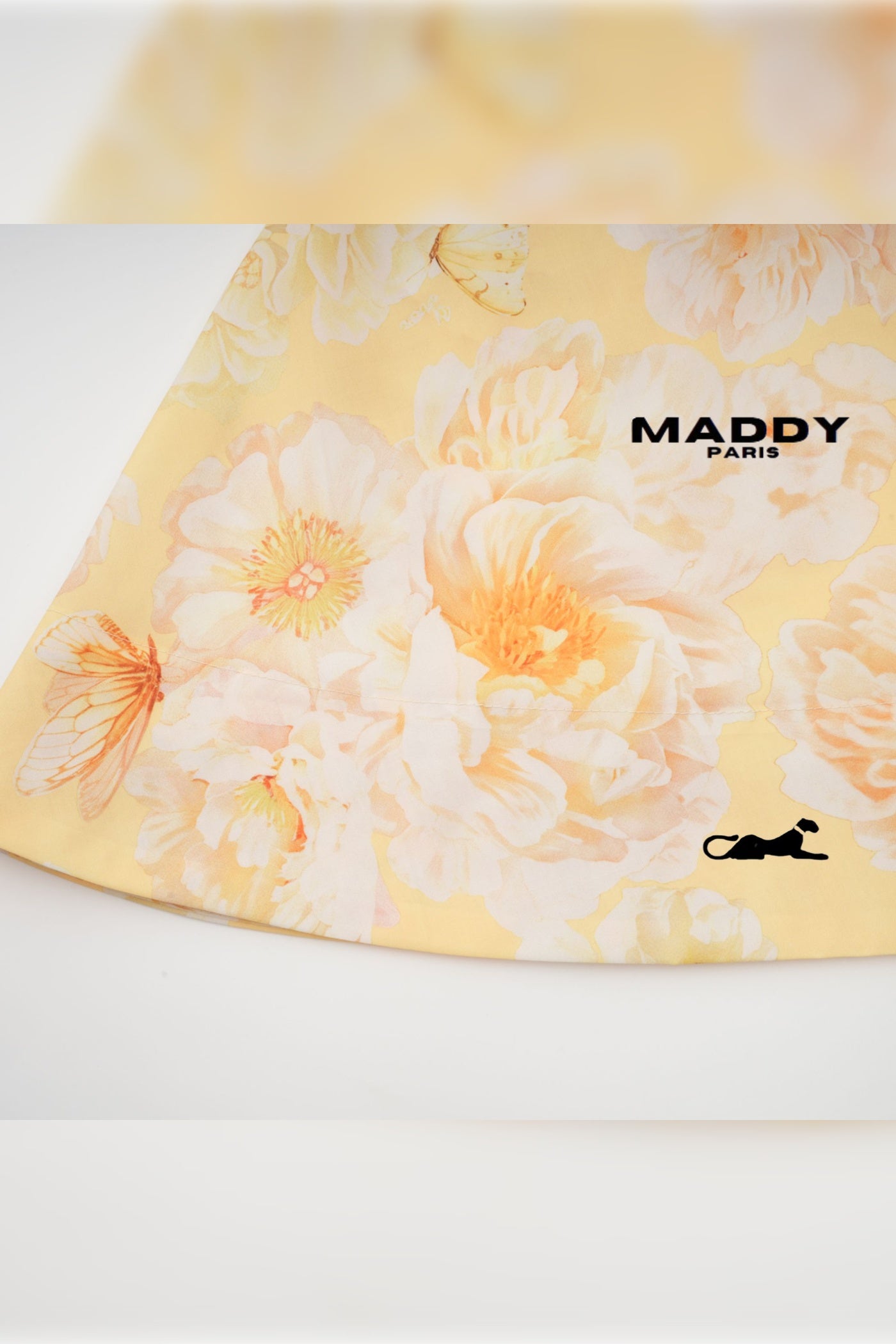 Pénélope floral-print belted mini dress S / Yellow