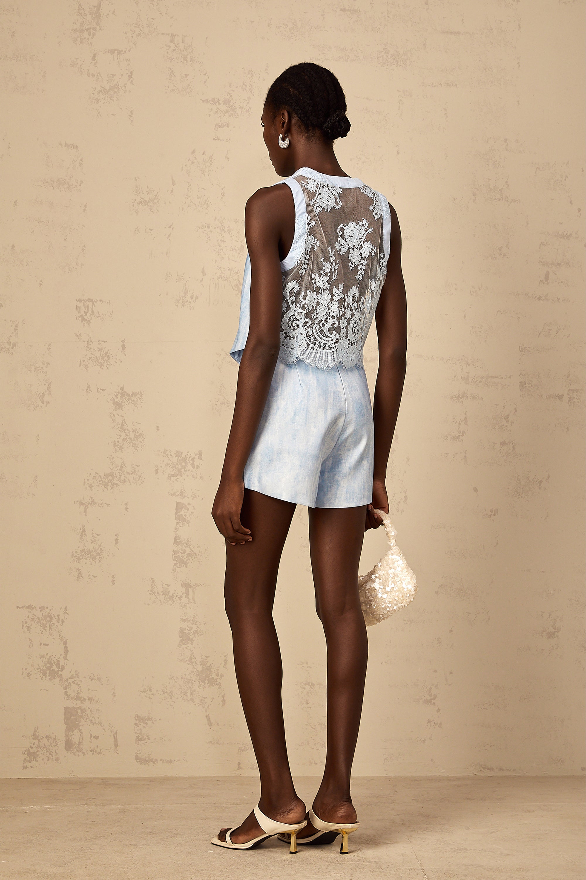 Abbie Light Blue Faded Effect Matching Set (Final Sale)