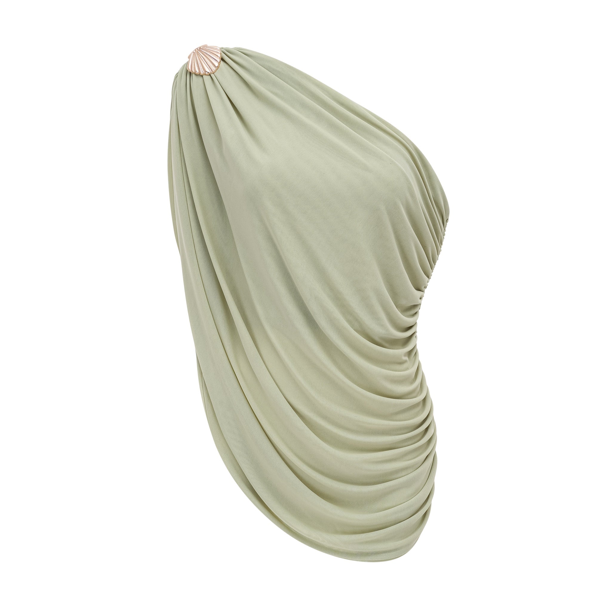 Branwen Green One Shoulder Top & Skirt Set