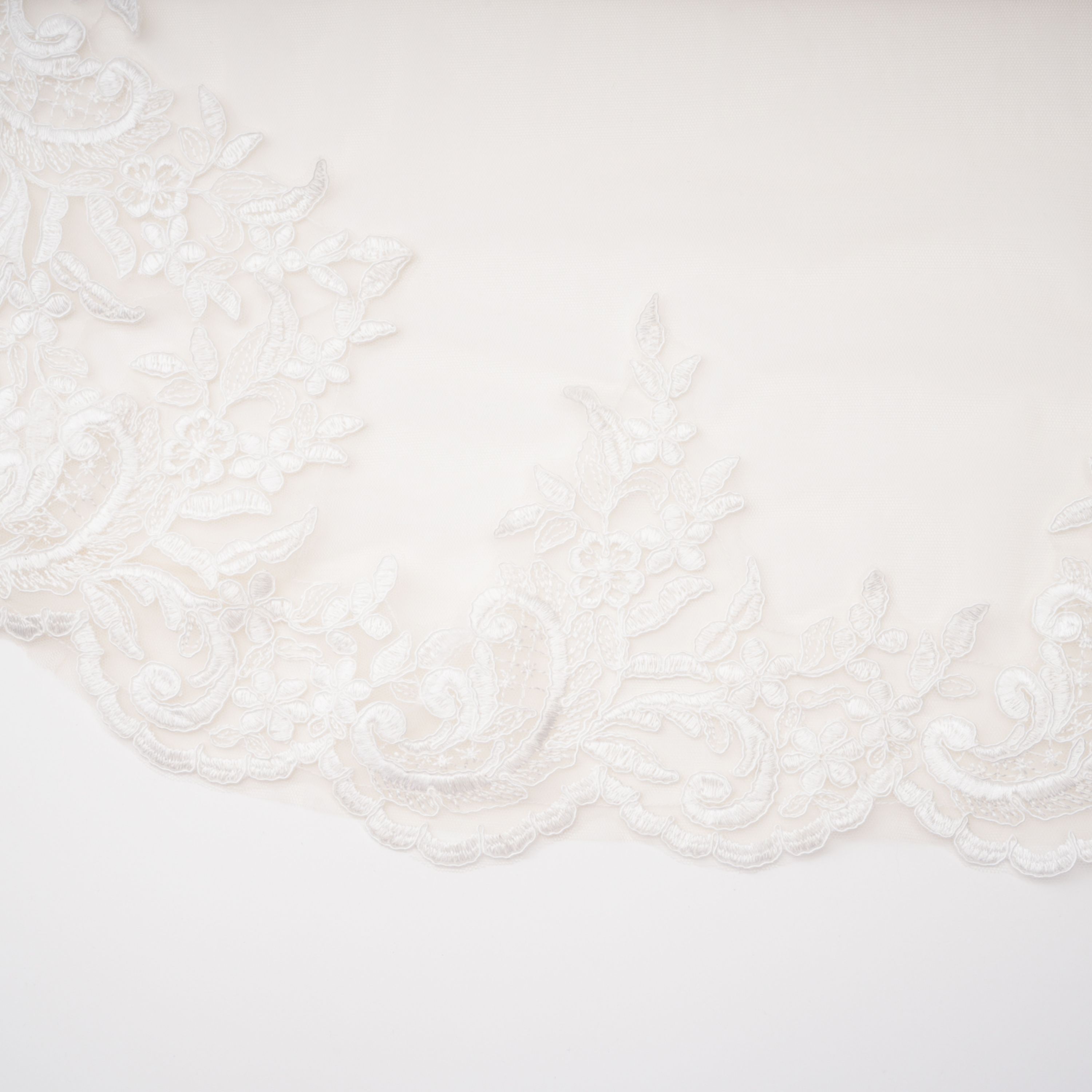 Mieke White Semi-Sheer Lace Maxi Dress