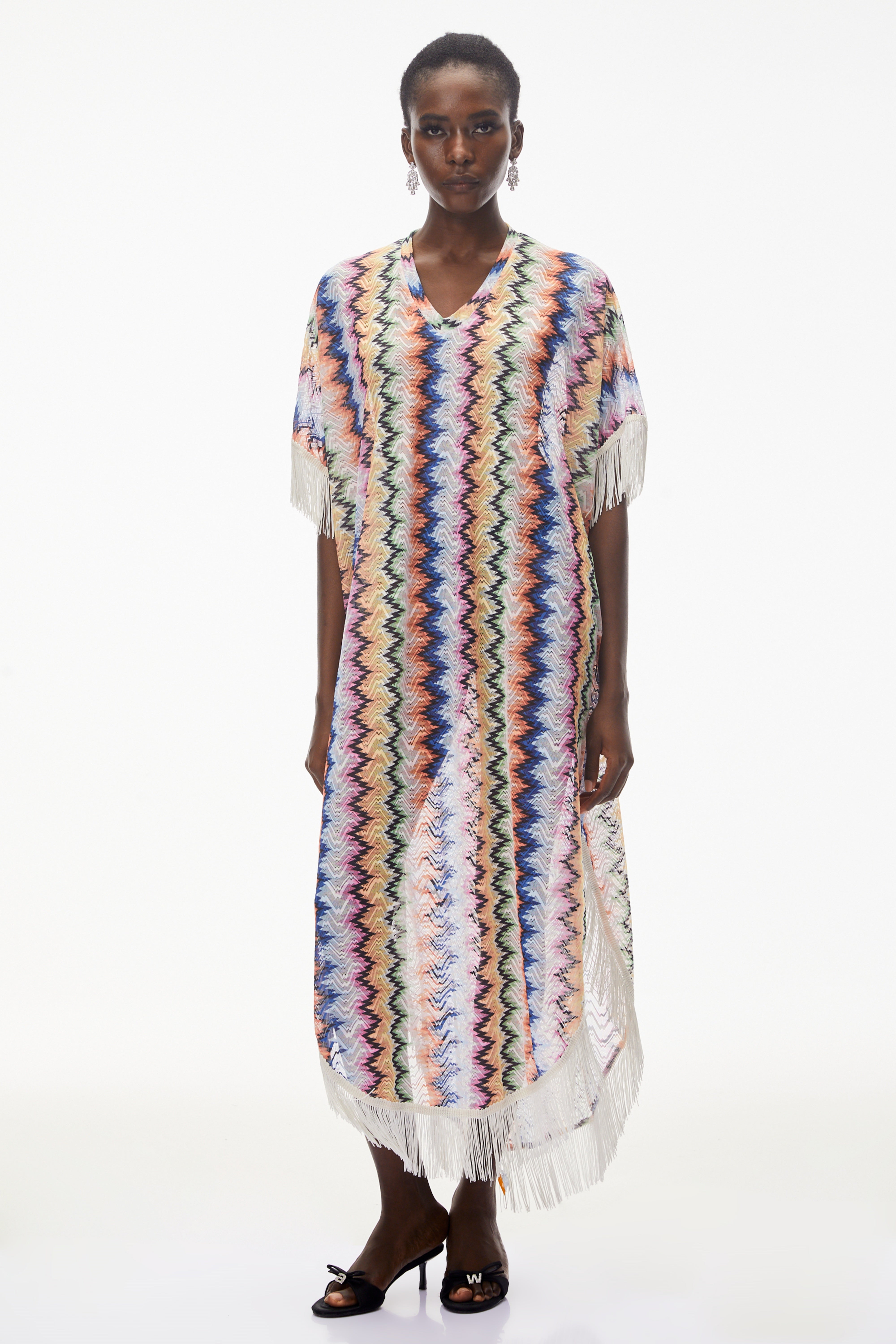Milena Multicolor Wave Pattern Maxi Dress (Final Sale)