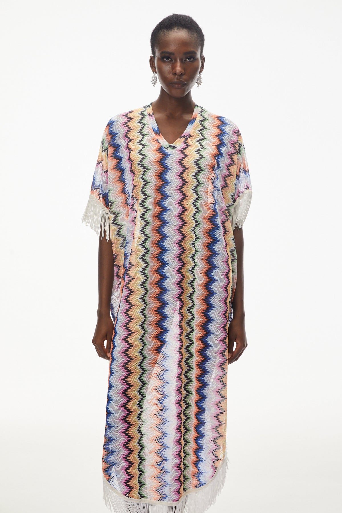 Milena Multicolor Wave Pattern Maxi Dress (Final Sale)