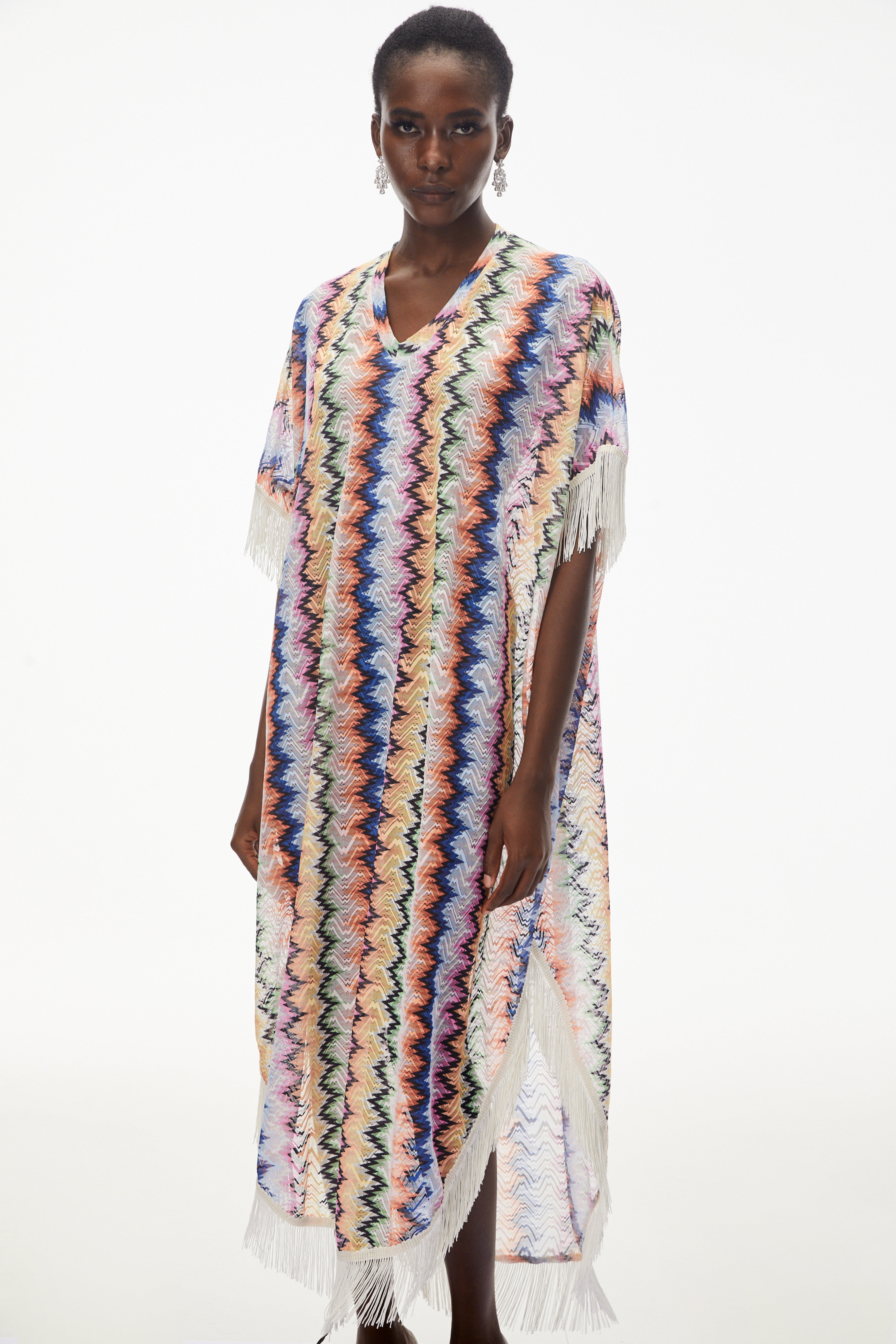 Milena Multicolor Wave Pattern Maxi Dress (Final Sale)
