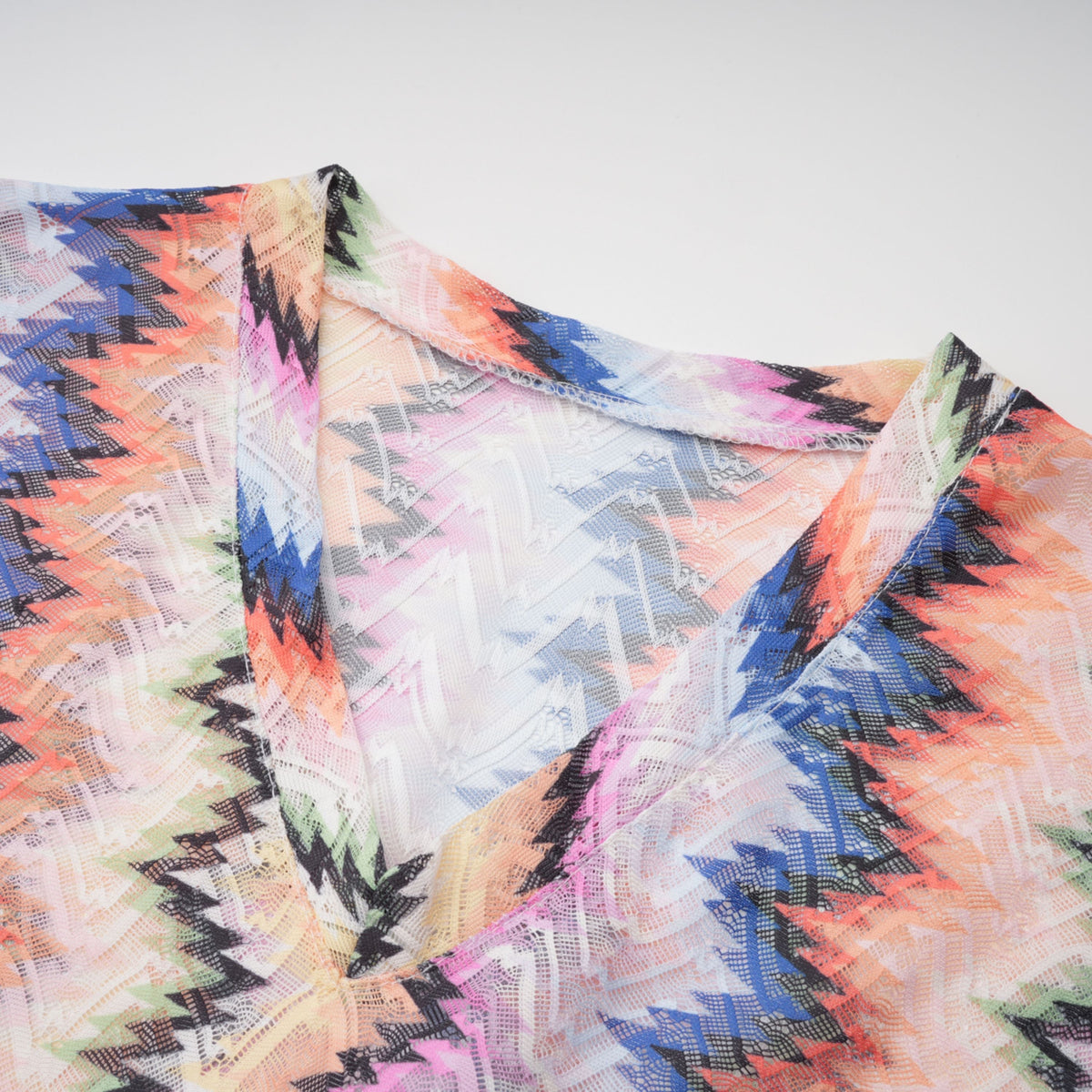 Milena Multicolor Wave Pattern Maxi Dress (Final Sale)