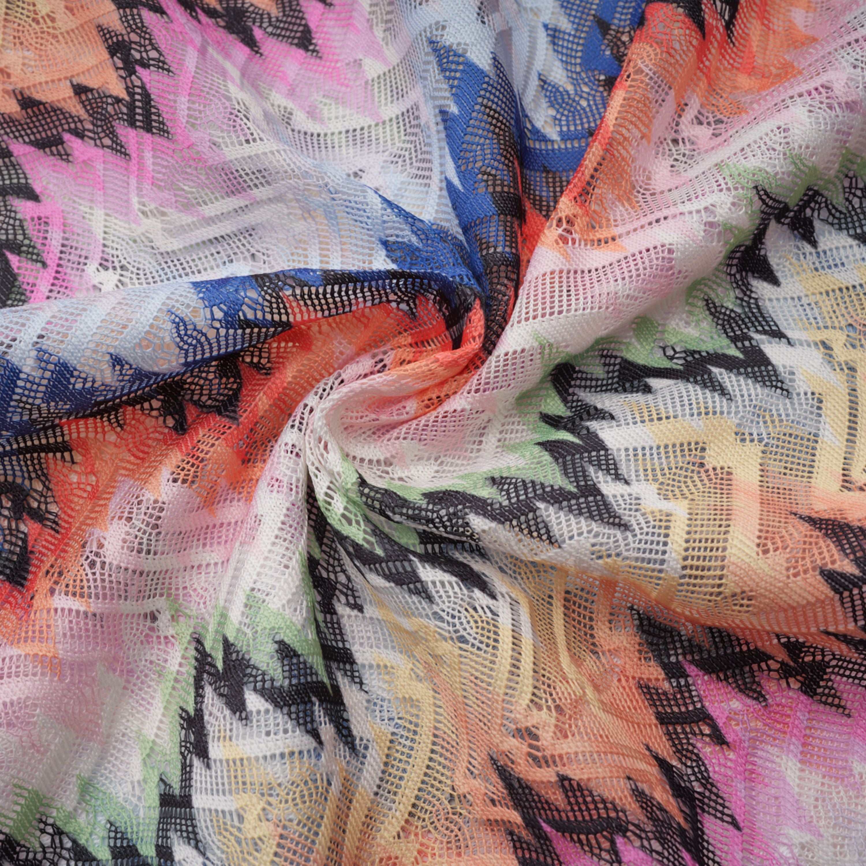 Milena Multicolor Wave Pattern Maxi Dress (Final Sale)