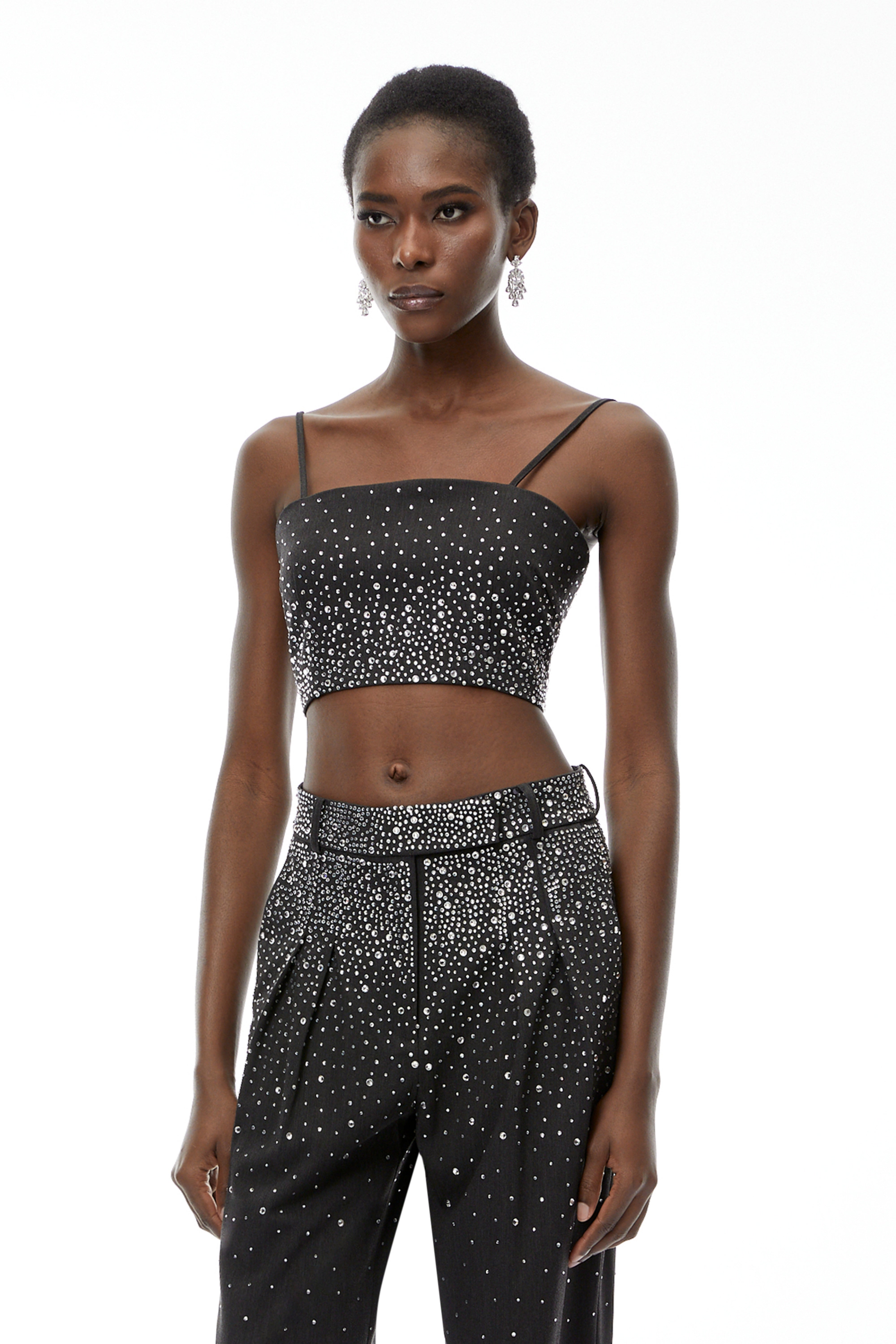 Nicola Grey Fully Embellished Top