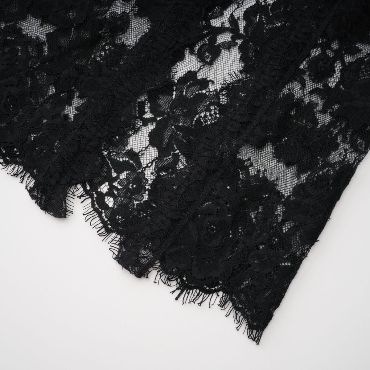 Olesya Black Semi Sheer Lace Maxi Dress (Final Sale)
