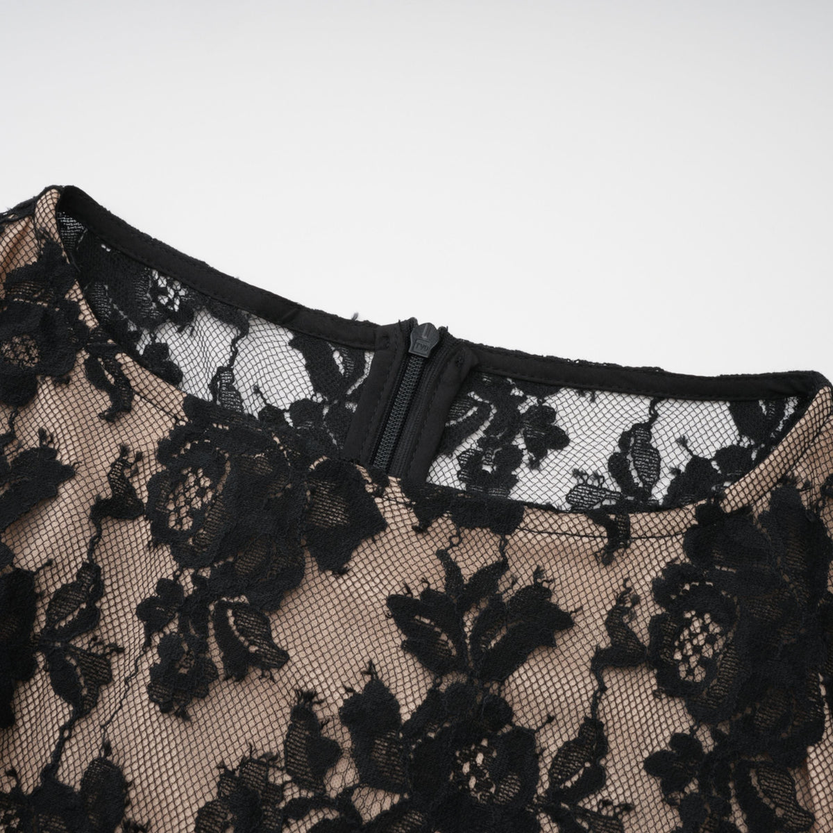 Olesya Black Semi Sheer Lace Maxi Dress (Final Sale)