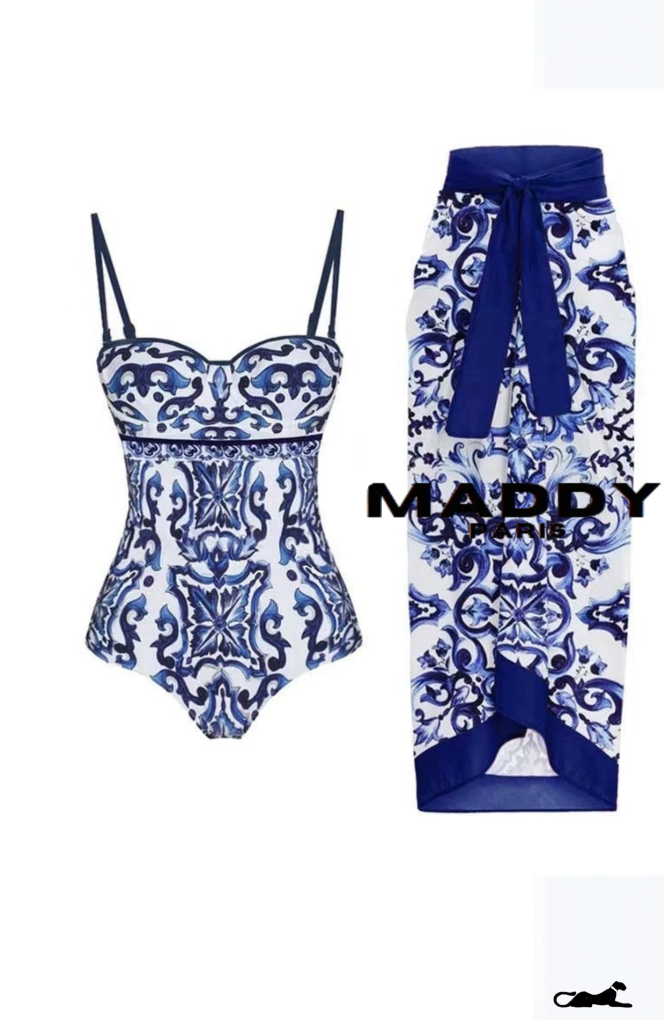 MAJOLICA ONE-PIECE SWIMSUIT – BLUE