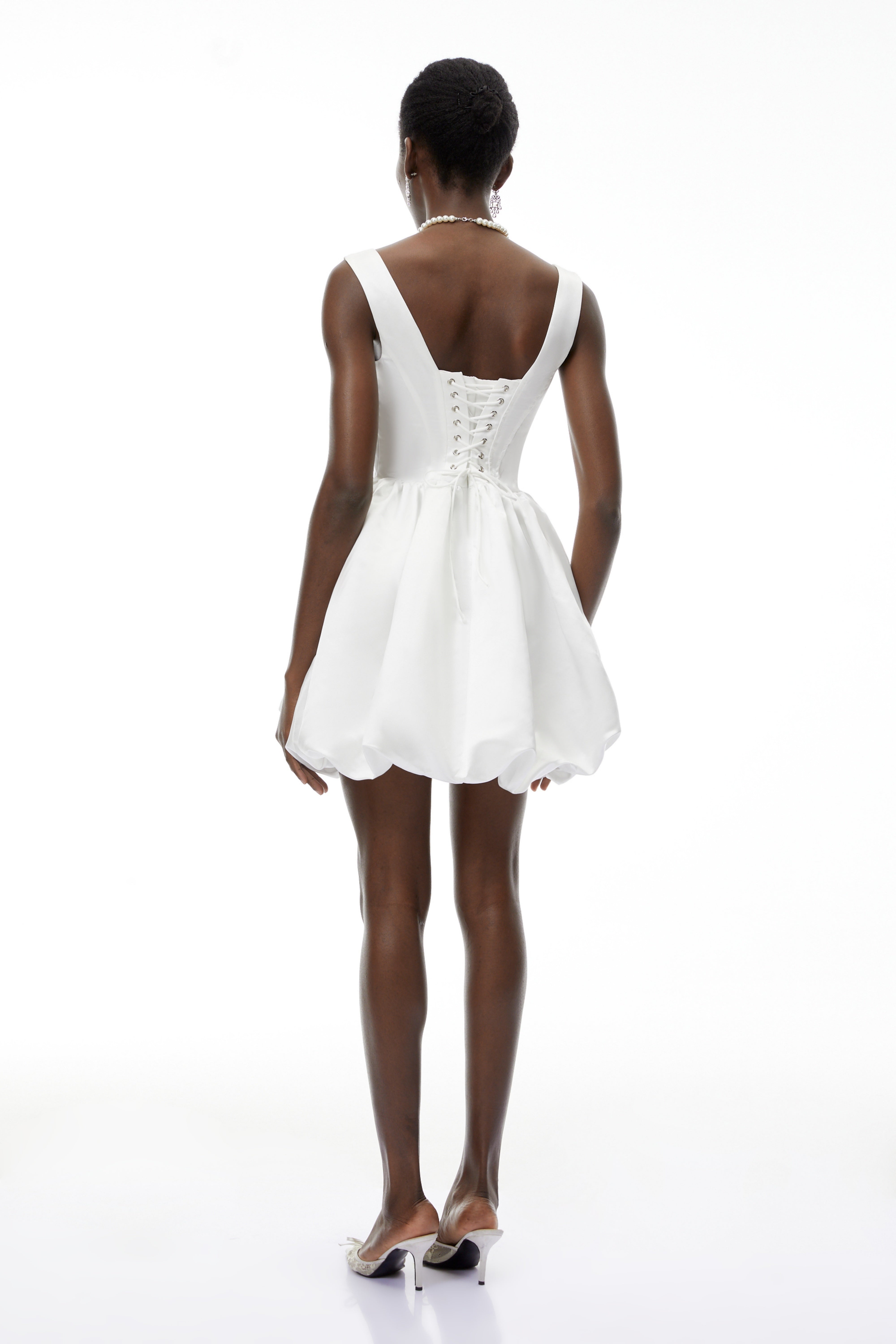 Quitterie White Off Shoulder Mini Dress