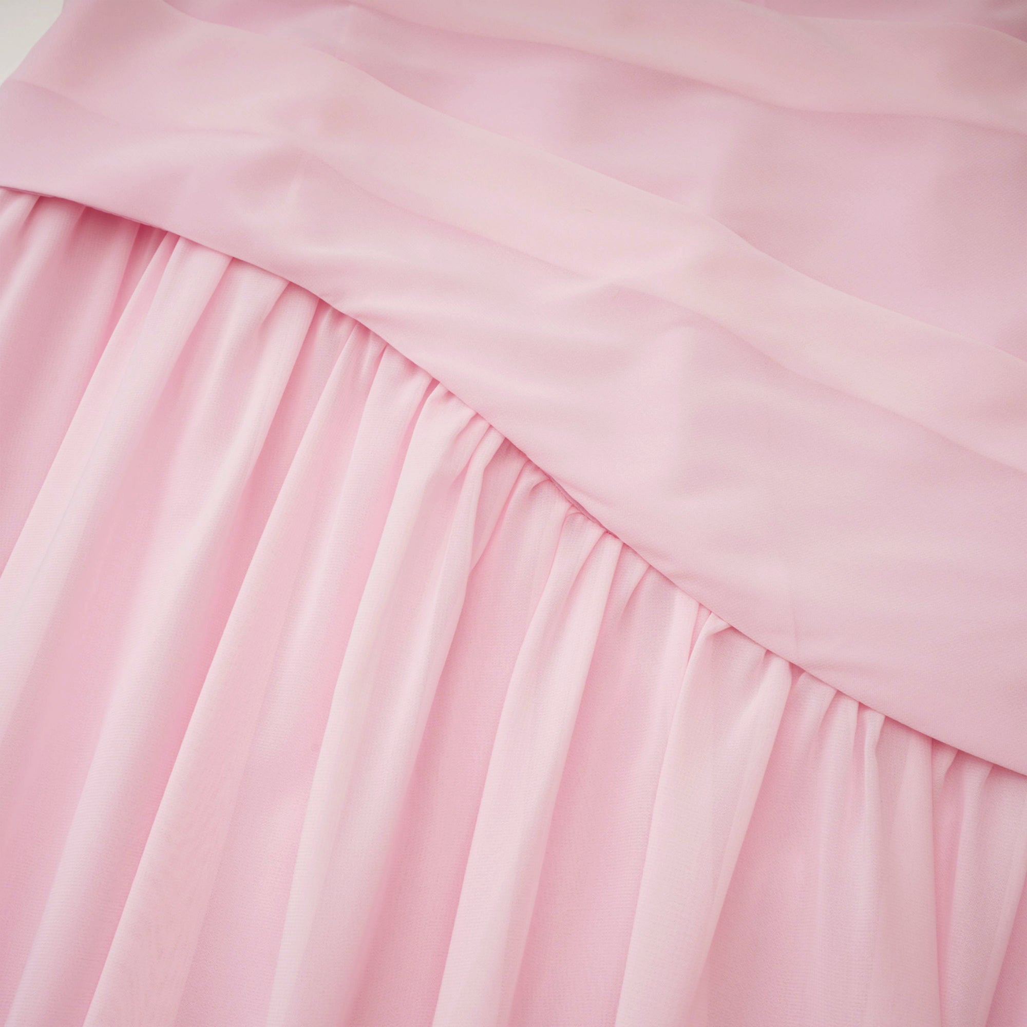 Romane Pink Strapless Corset Chiffon Maxi Dress (Final Sale-US Only)