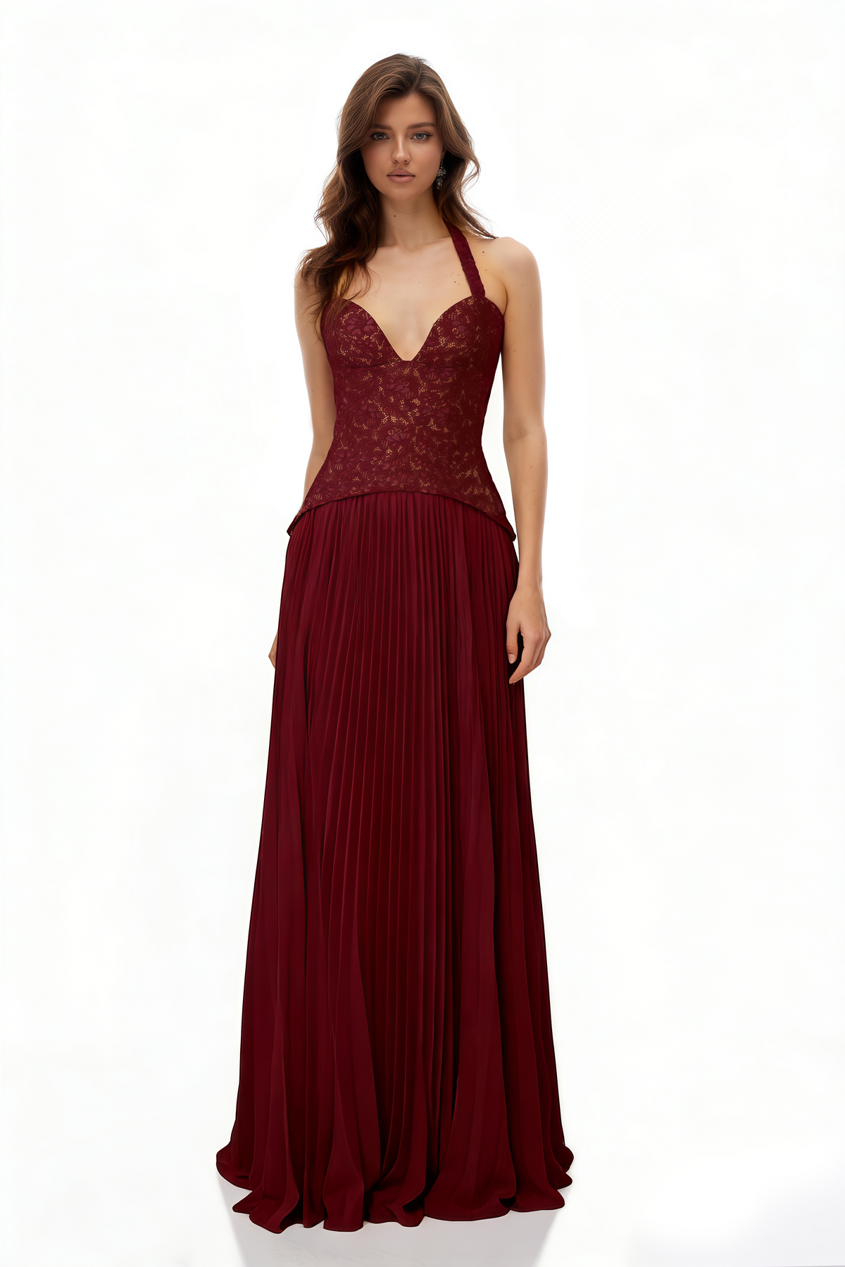 Ronja Ruby Red Corset Gown